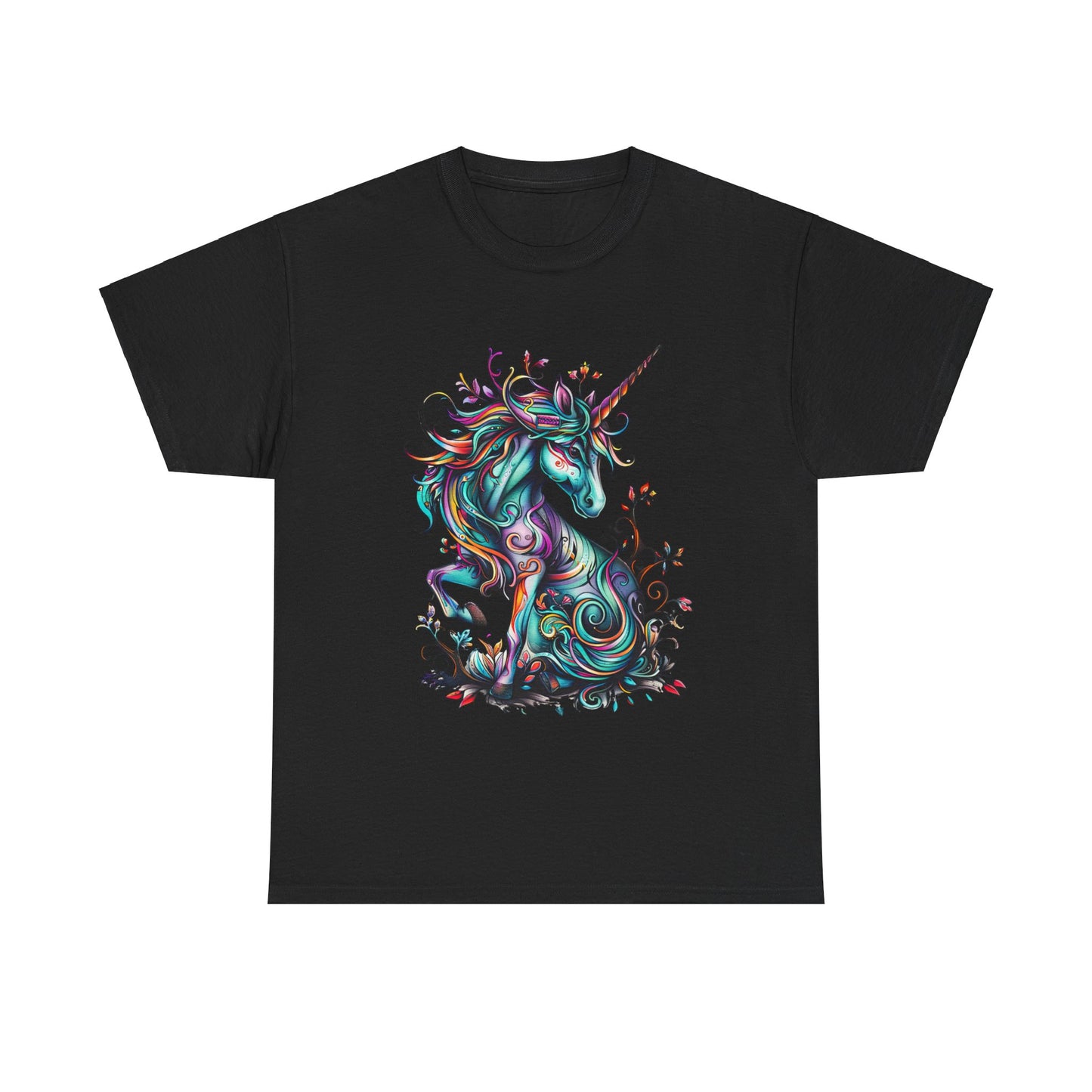 Celtic Unicorn - Unicorn Lovers Graphic Tee Unisex Heavy Cotton Tee T-Shirt