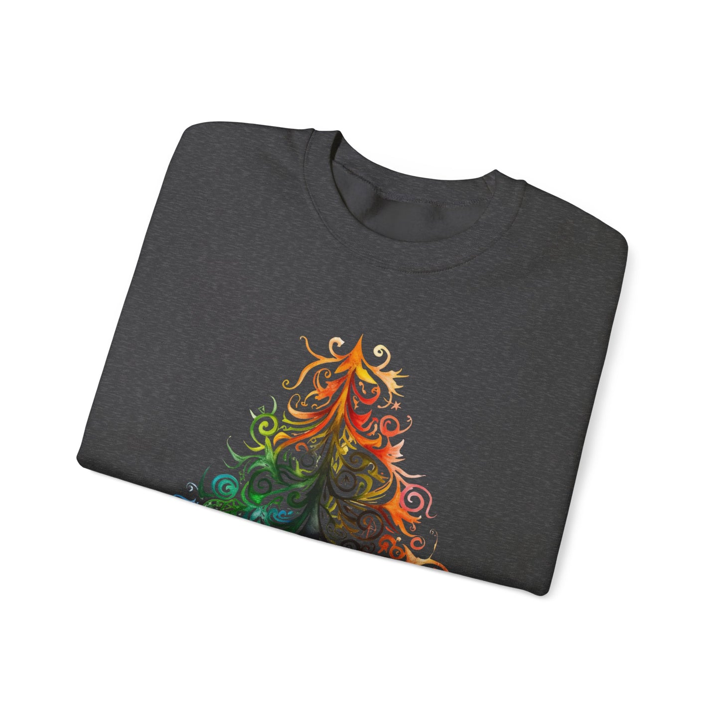 Rainbow, Exotic, Colorful Tribal Style Christmas Tree, Pride Colors Shirt Unisex Sweatshirt Sweat Shirt Gay Pride Gift