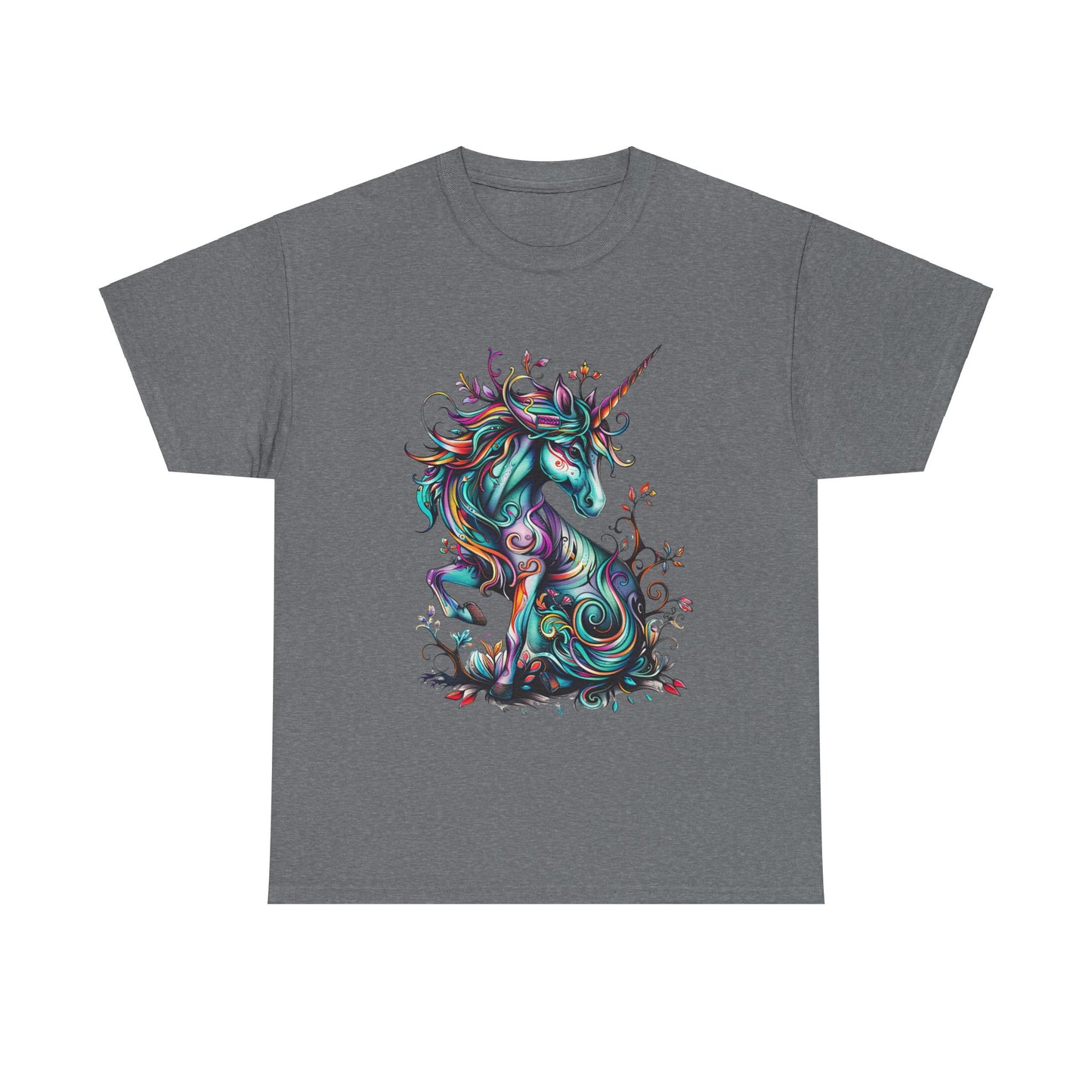 Celtic Unicorn - Unicorn Lovers Graphic Tee Unisex Heavy Cotton Tee T-Shirt