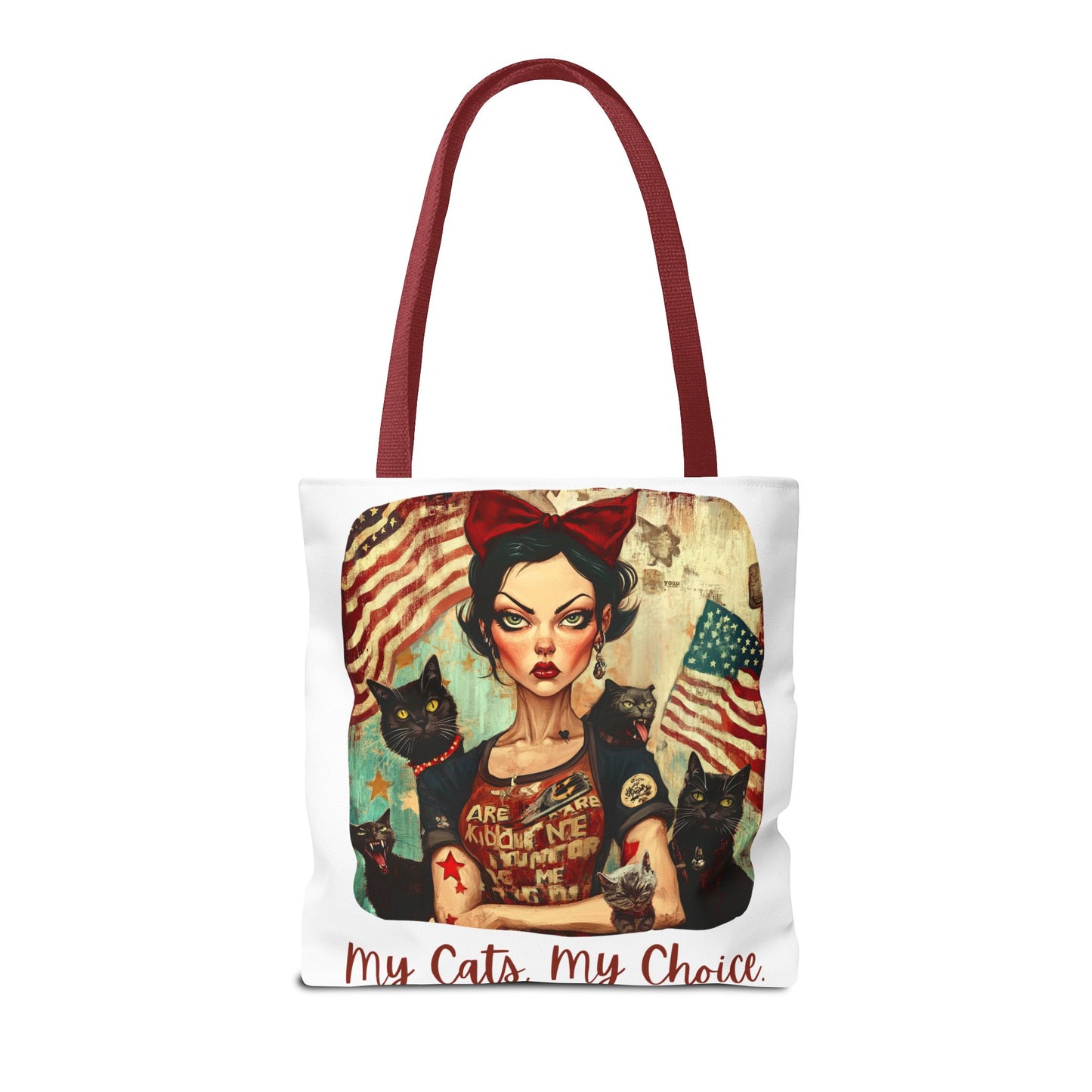 Childless Cat Lady "My Cats, My Choice" -  Childless Cat Lady Tote Bag (AOP)