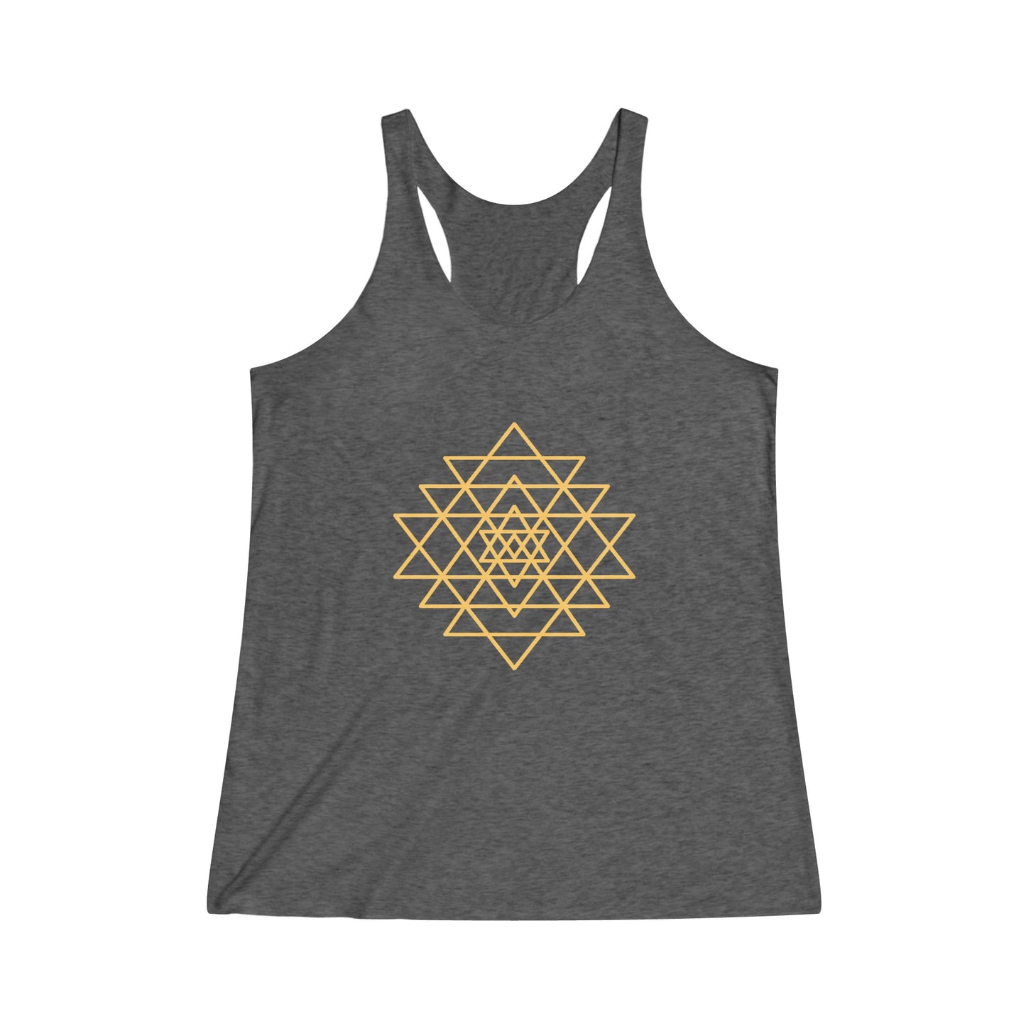 Sri Yantra, Sacred Geometry - Shree Yantra, Shri Chakra, Nava Chakra, Yoga Tank Tee, Women's Yoga  Athletic Racerback Tank Top Shirt