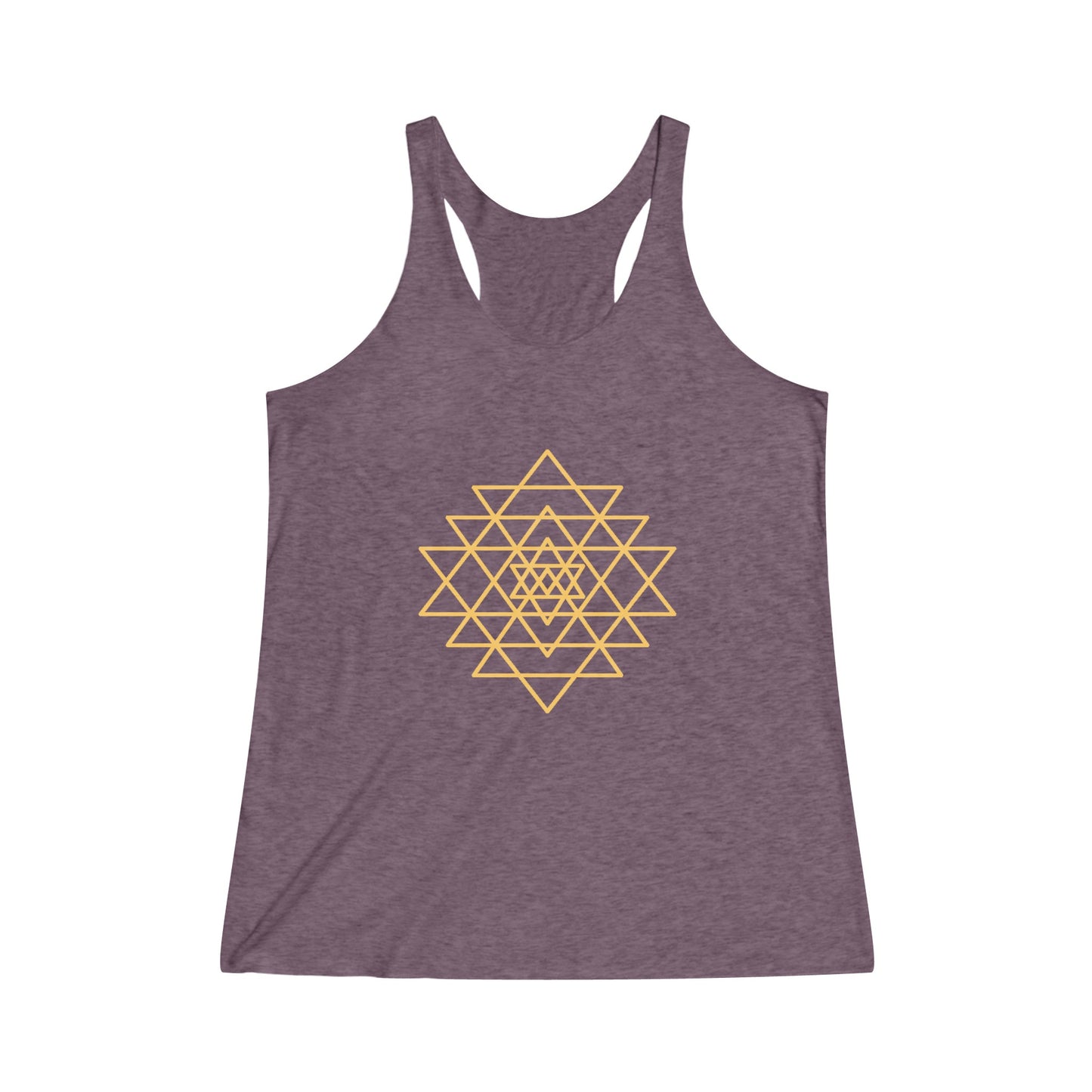 Sri Yantra, Sacred Geometry - Shree Yantra, Shri Chakra, Nava Chakra, Yoga Tank Tee, Women's Yoga  Athletic Racerback Tank Top Shirt