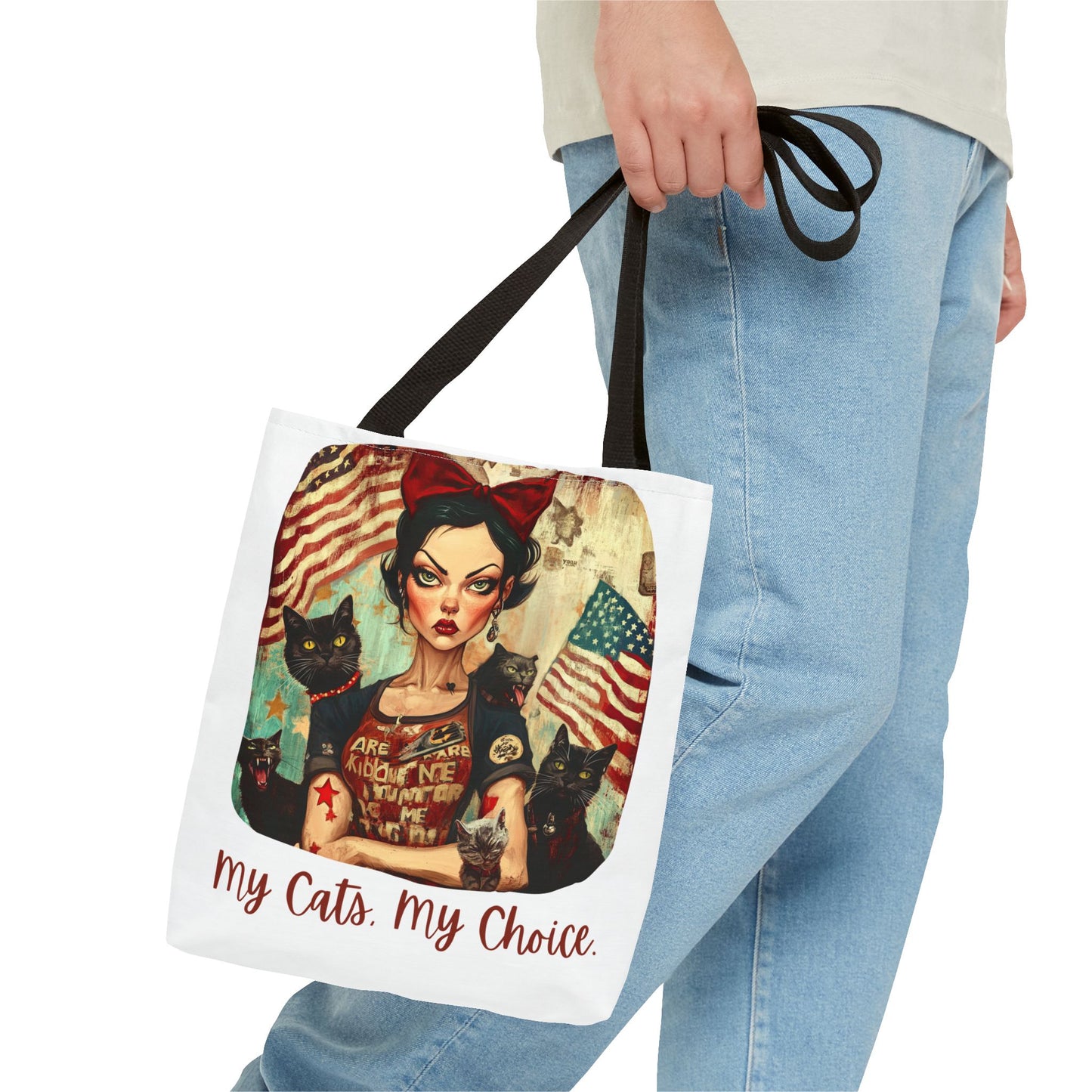 Childless Cat Lady "My Cats, My Choice" -  Childless Cat Lady Tote Bag (AOP)