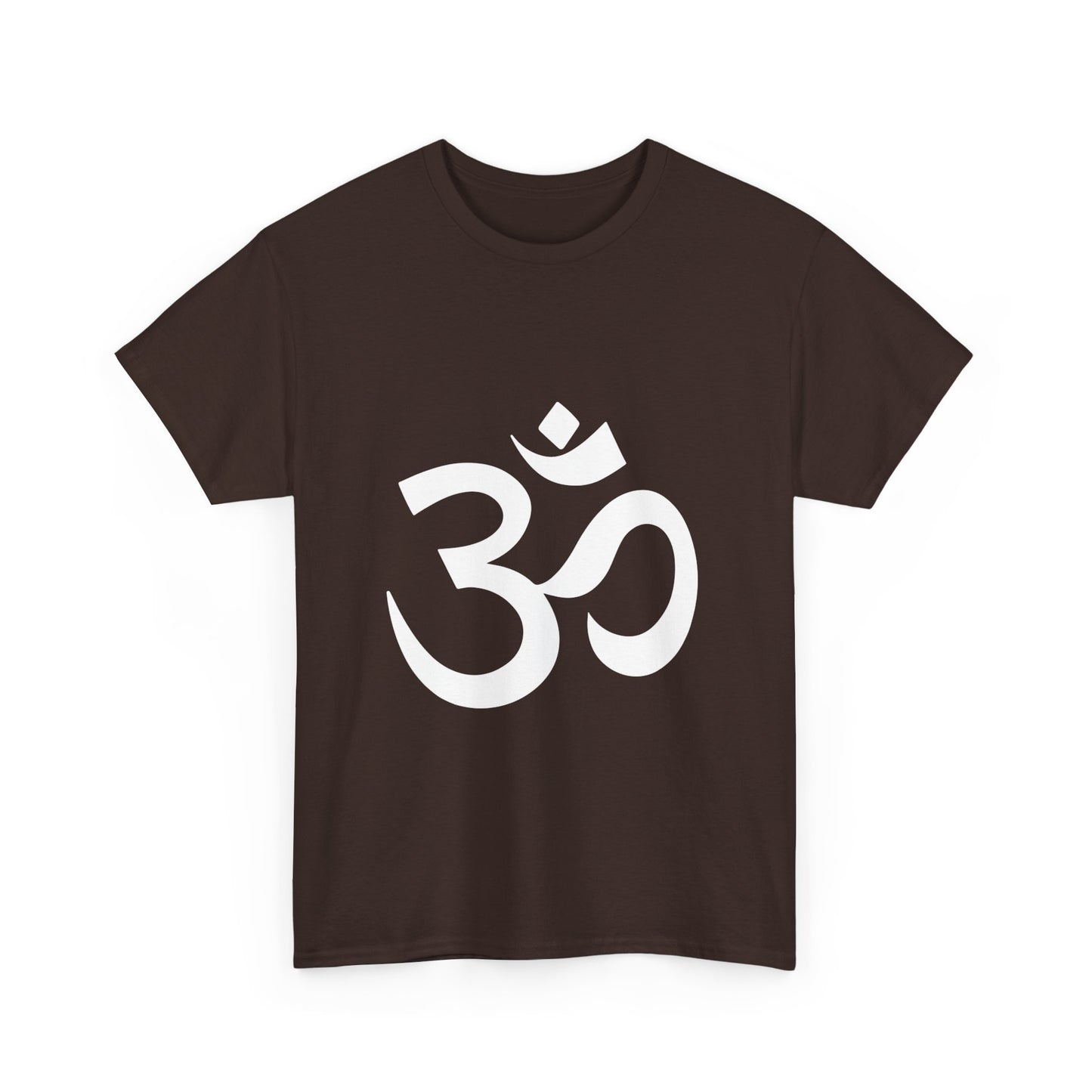 White Graphic, Ohm, OM  Tee shirt, Graphic Tees, Yoga Wear, Zen, Spiritual, Meditation Gifts Unisex Heavy Cotton  Graphic Tee T-Shirt