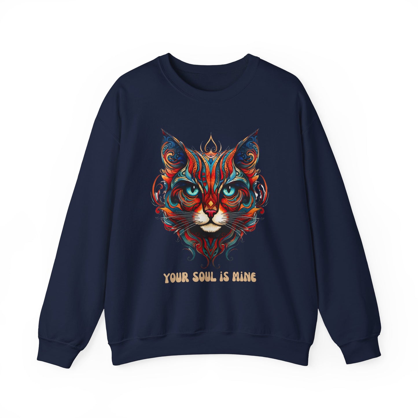 Your Soul is Mine Cat Sweatshirt, Cat Lovers Gift, Kitty Cat Christmas Shirt Unisex Sweatshirt Sweat Shirt, Many Colors