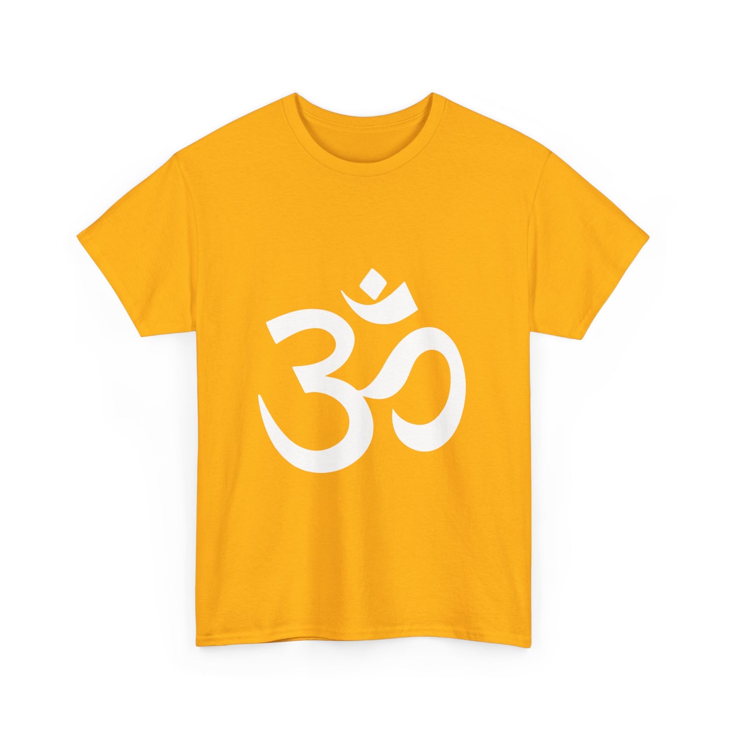 White Graphic, Ohm, OM  Tee shirt, Graphic Tees, Yoga Wear, Zen, Spiritual, Meditation Gifts Unisex Heavy Cotton  Graphic Tee T-Shirt