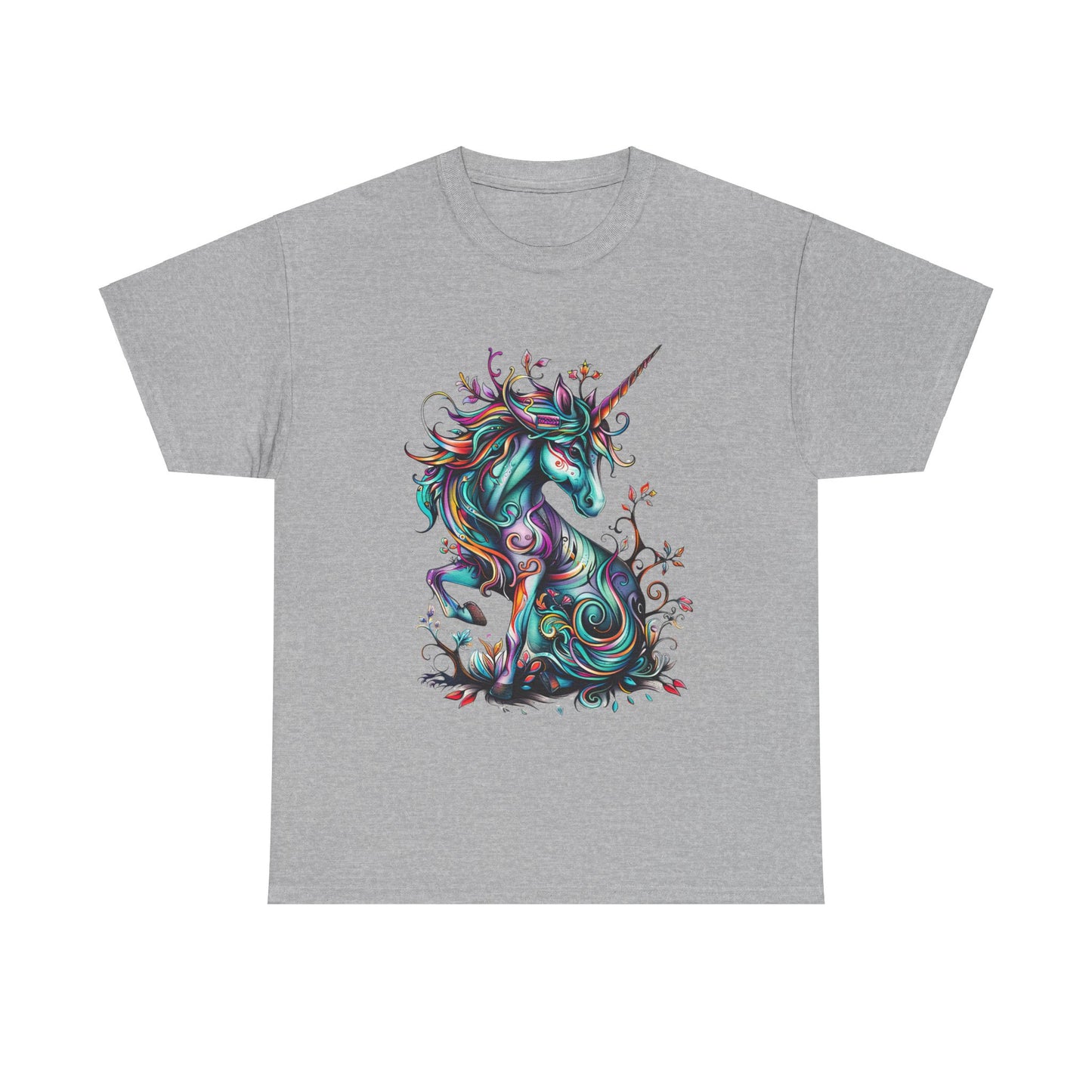 Celtic Unicorn - Unicorn Lovers Graphic Tee Unisex Heavy Cotton Tee T-Shirt