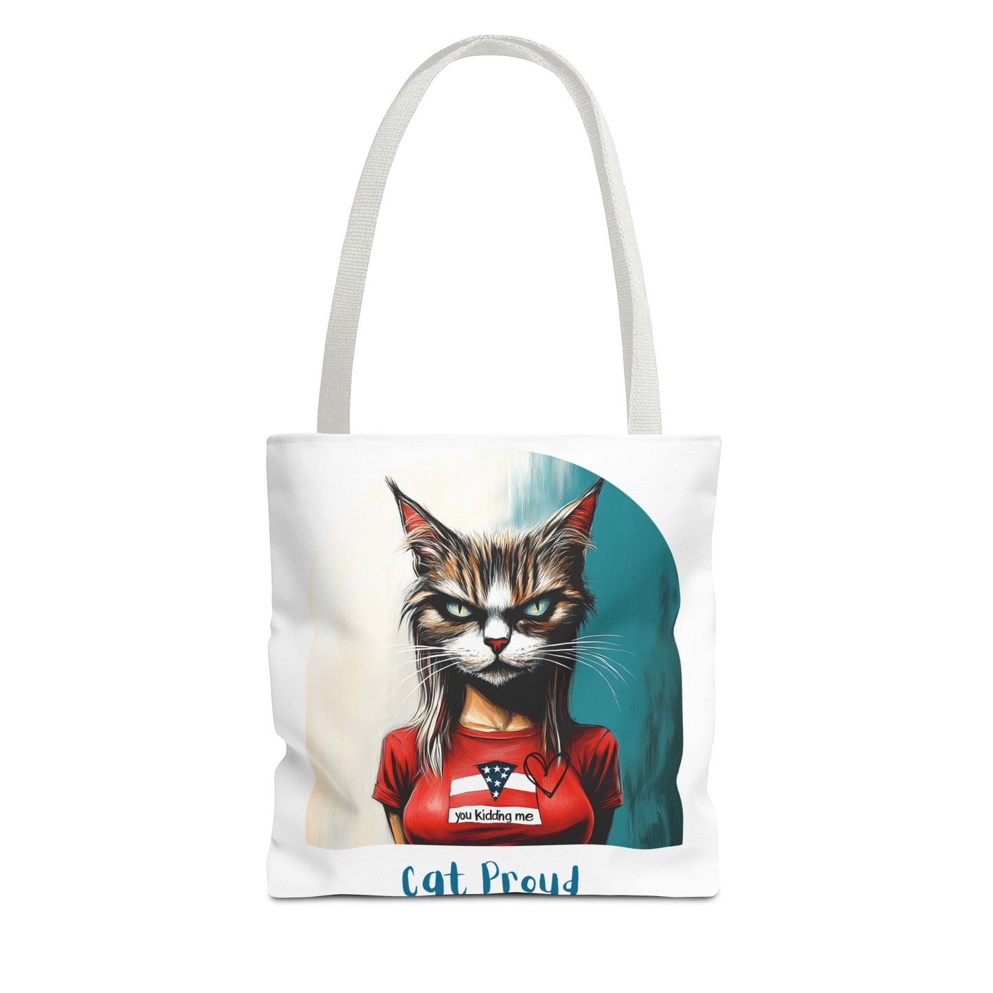 "Cat Proud" Childless Cat Lady Tote Bag (AOP)