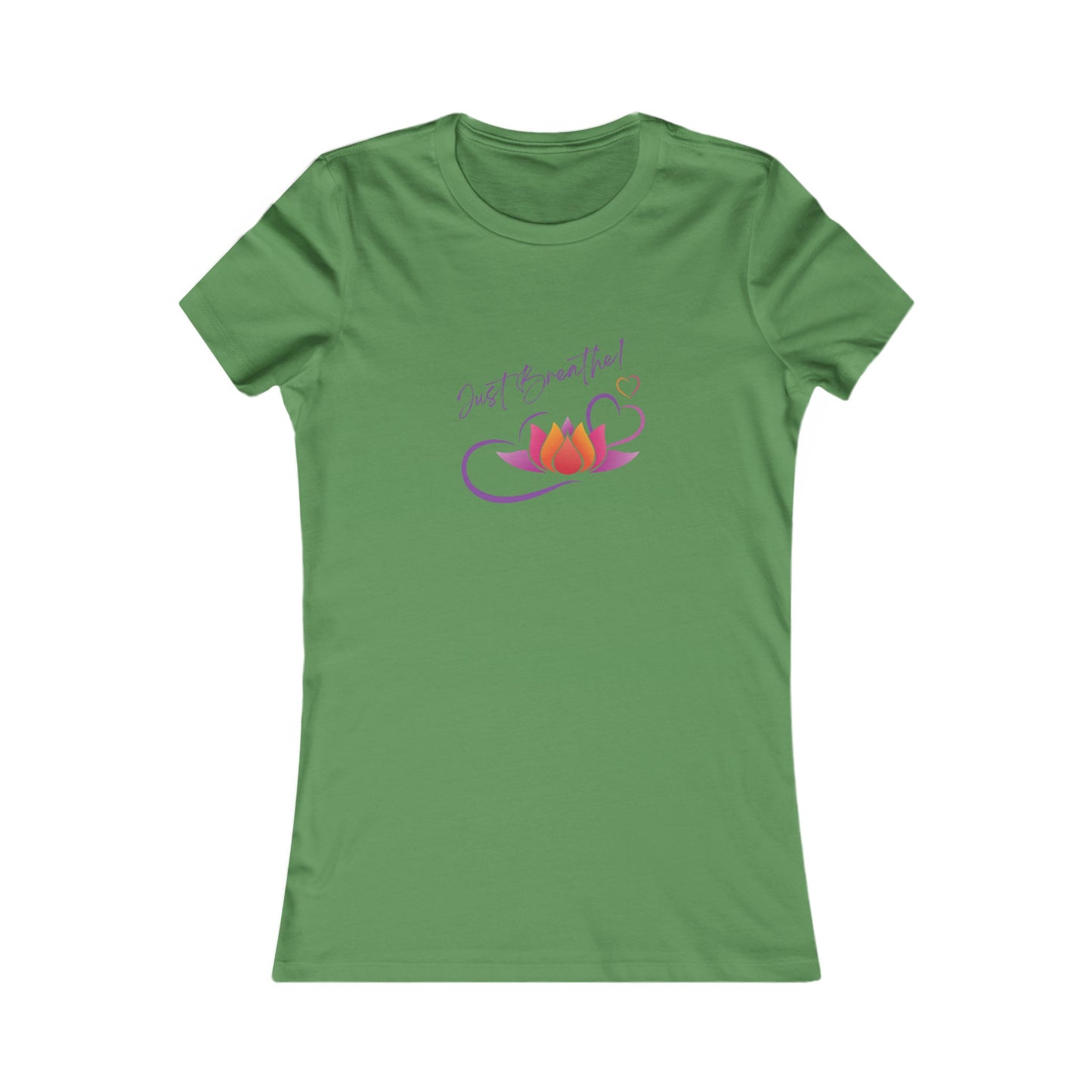 Just Breathe! Lotus Flower Hearts Yoga Tank Top Meditation Shirt, Yoga Tees, Yoga Graphic T-shirt, Ladies Cut Graphic Tees