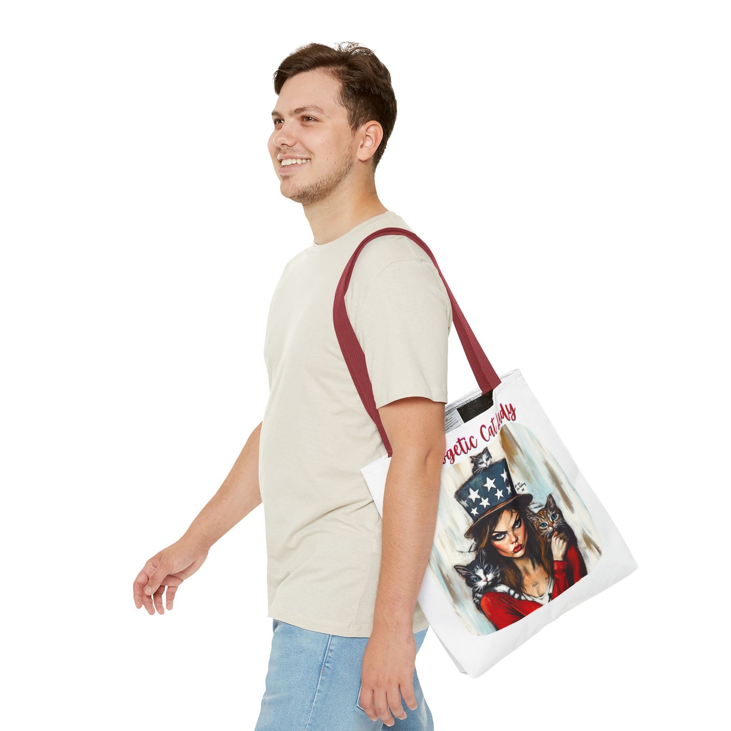 "Unapologetic Cat Lady" Childless Cat Lady Bag  Childless Cat Lady Tote Bag (AOP)