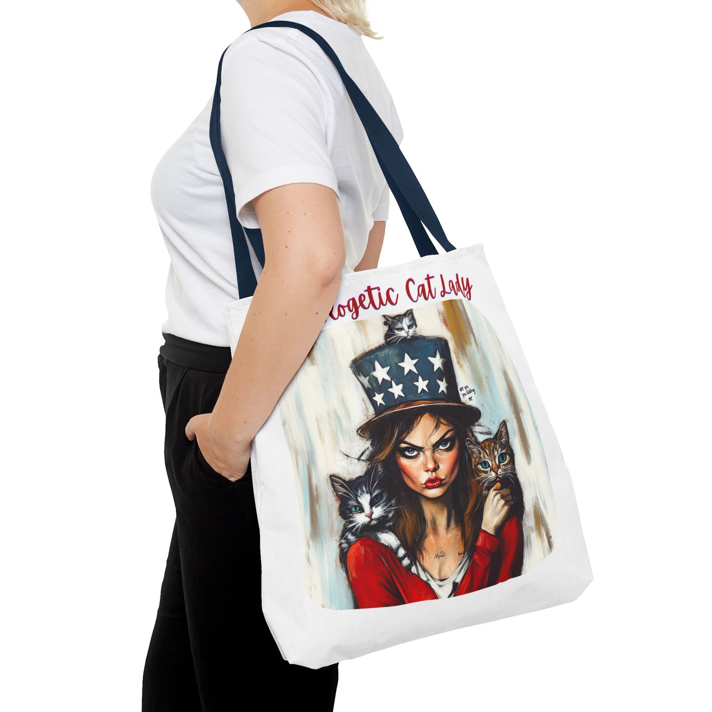 "Unapologetic Cat Lady" Childless Cat Lady Bag  Childless Cat Lady Tote Bag (AOP)
