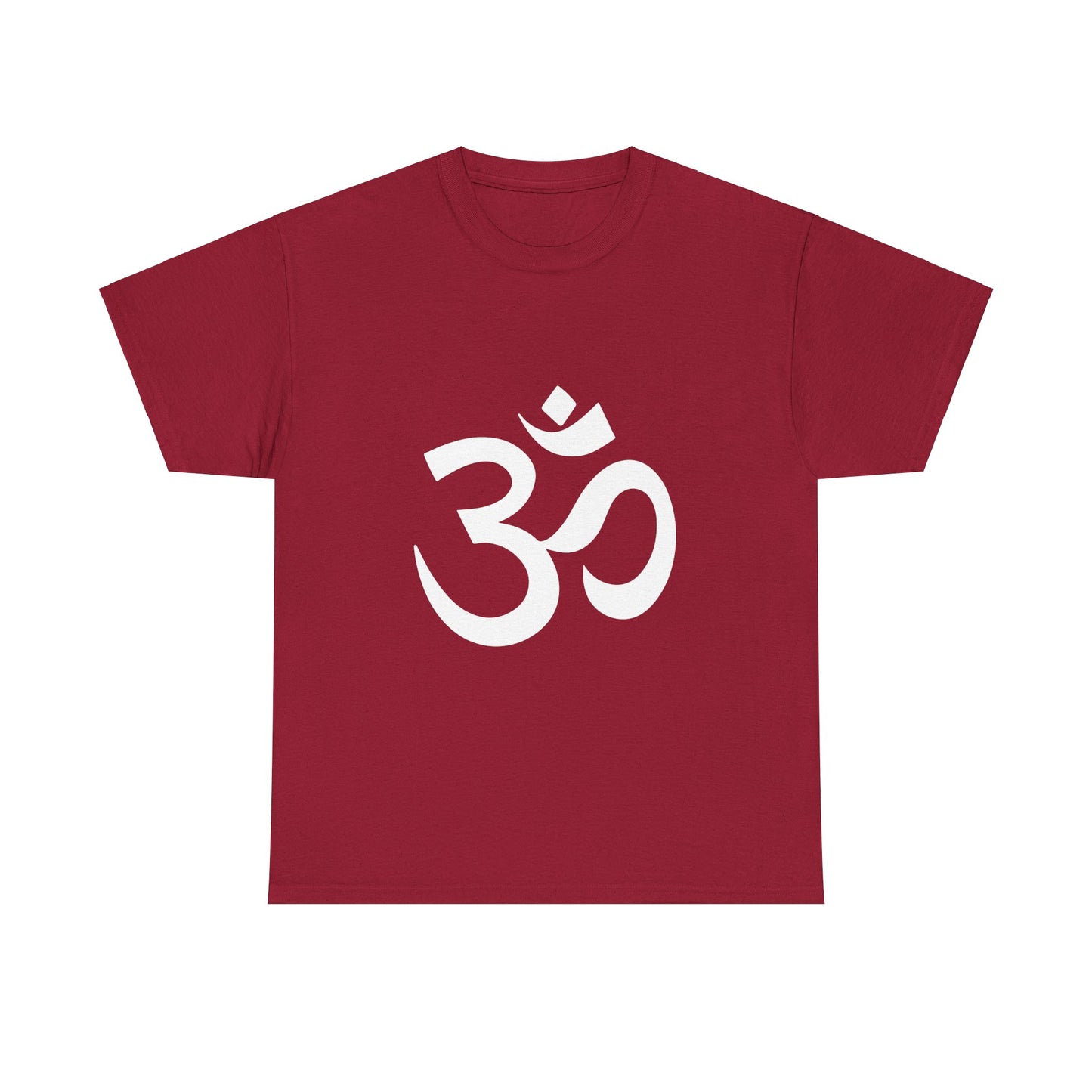 White Graphic, Ohm, OM  Tee shirt, Graphic Tees, Yoga Wear, Zen, Spiritual, Meditation Gifts Unisex Heavy Cotton  Graphic Tee T-Shirt