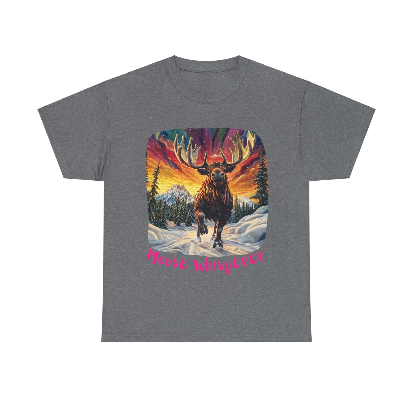 Moose Whisperer  - Moose Lover Unisex Heavy Cotton Tee T-Shirt