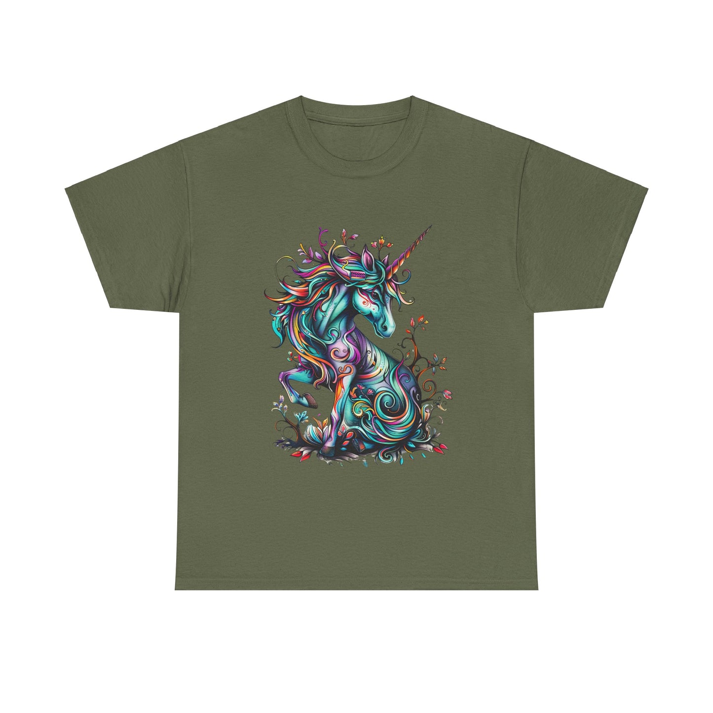 Celtic Unicorn - Unicorn Lovers Graphic Tee Unisex Heavy Cotton Tee T-Shirt