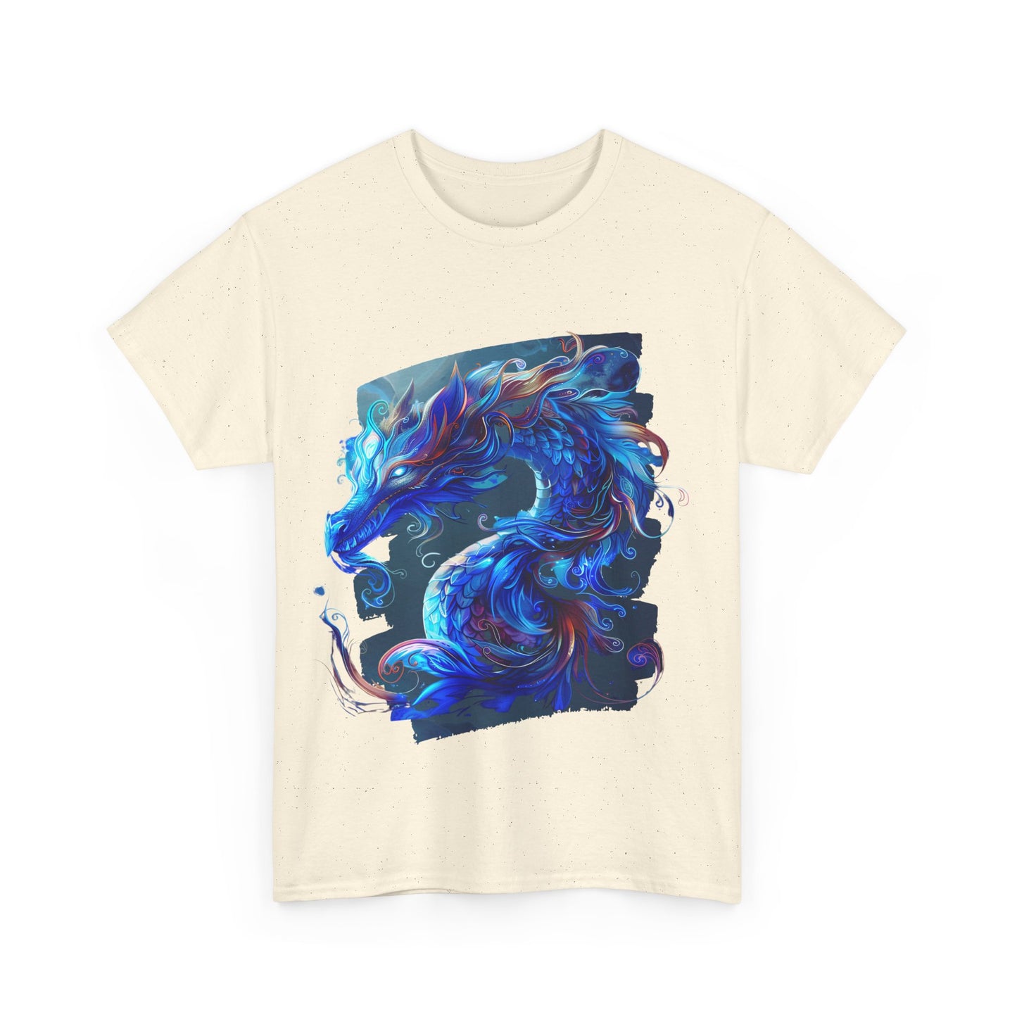 Blue Ancestor Dragons Graphic Tee - Dragons T-shirt -  Dragon Lovers Unisex Heavy Cotton Tee T-Shirt