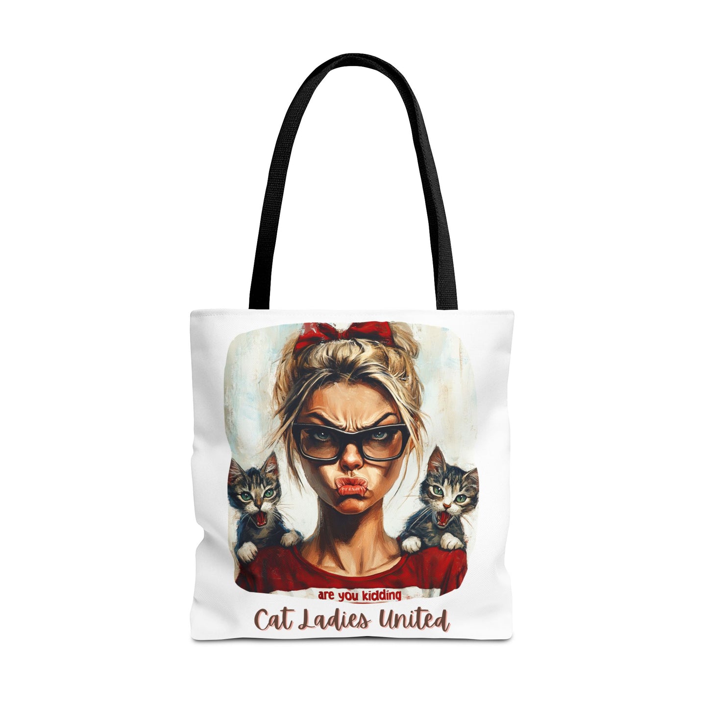 Childless Cat Lady Bag "Cat Ladies United" Childless Cat Lady Tote Bag (AOP)