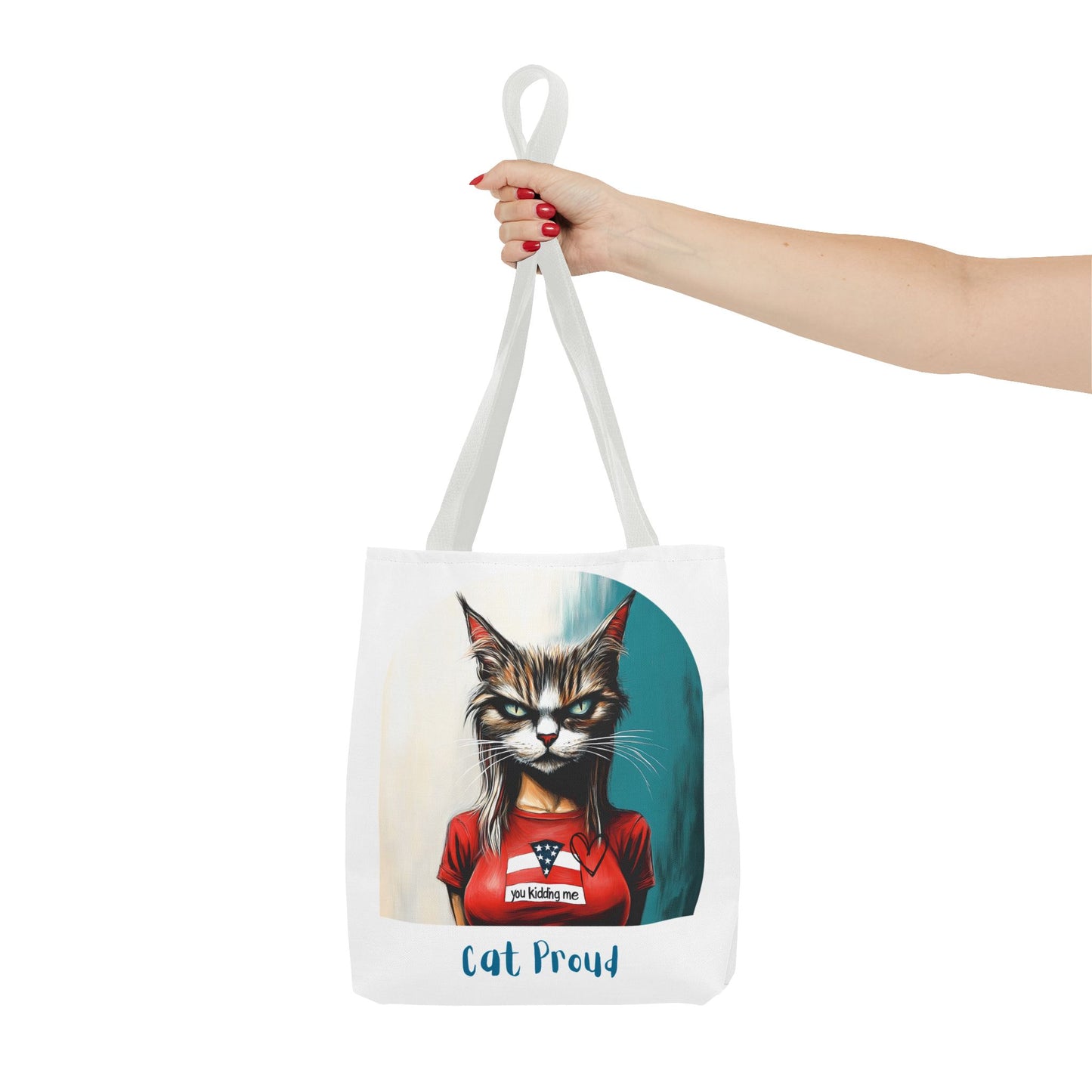 "Cat Proud" Childless Cat Lady Tote Bag (AOP)