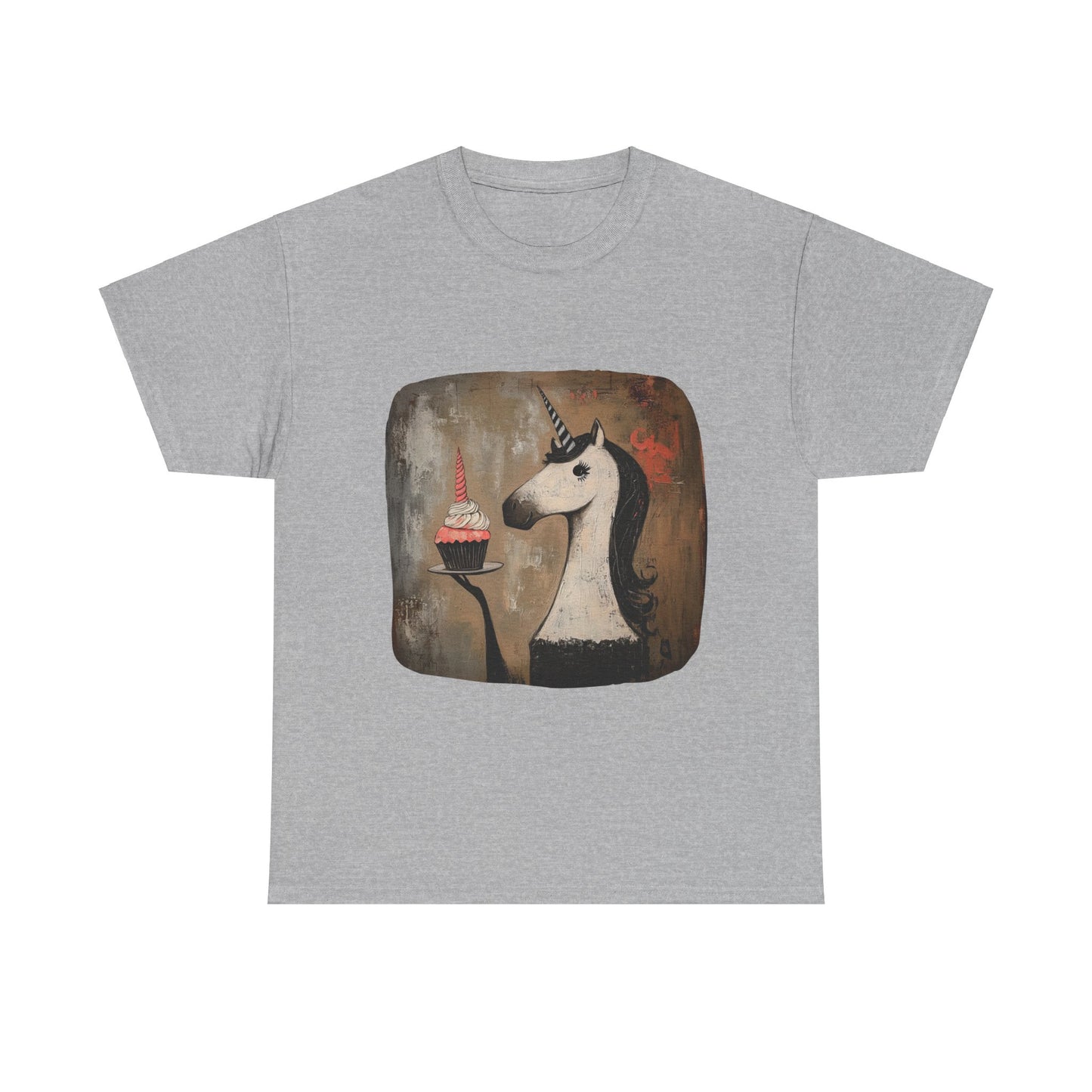 Cupcake Unicorns! Unicorn Lovers Graphic Tee Unisex Heavy Cotton Tee T-Shirt