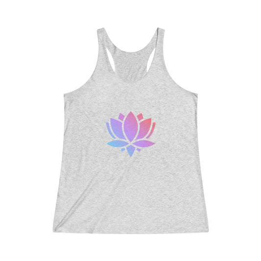 Zen Lotus Flower Yoga Tank, Namaste Tee Shirt,  Women's Yoga Shirt, Athletic Racerback Tank Top Shirt