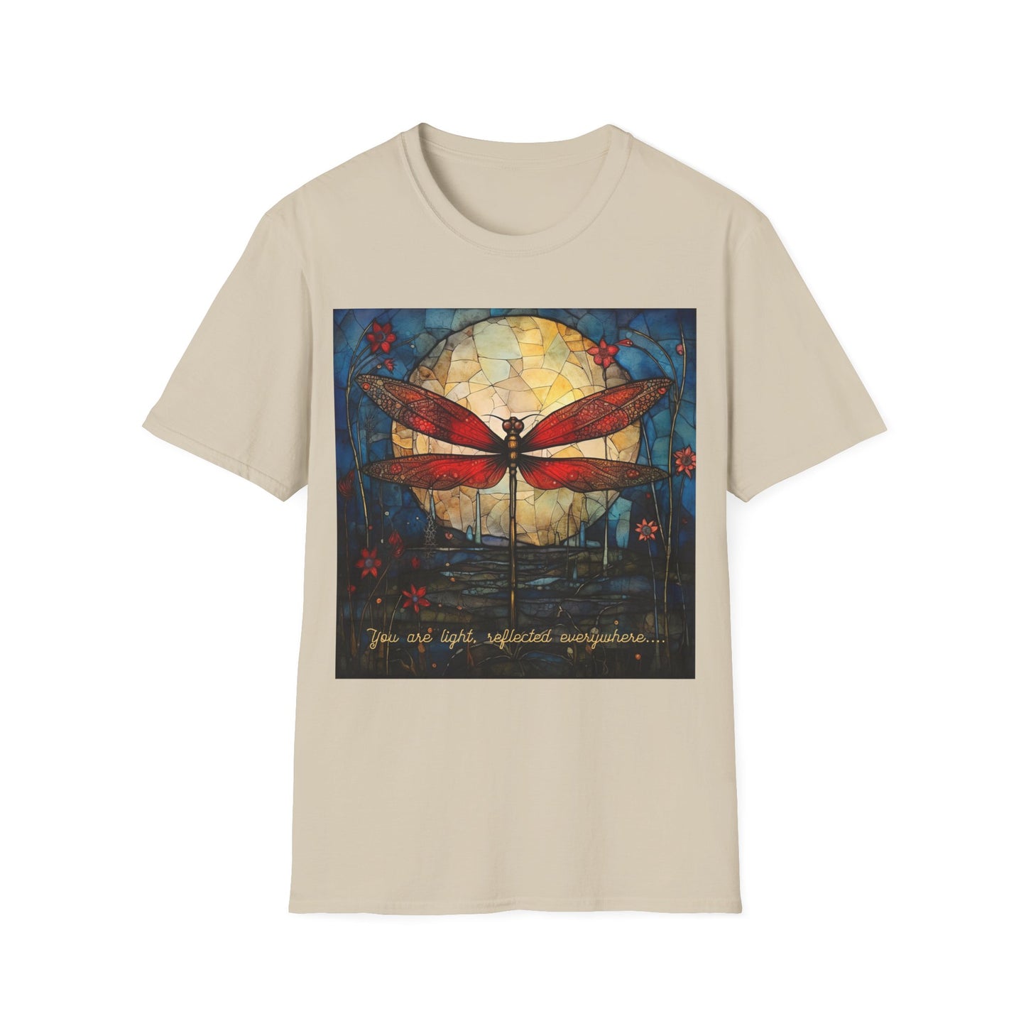 Dragonfly T-shirt - You Are Light, Reflected Everywhere - Dragonflies Shirt, Tee shirt, Unisex Soft Cotton, multiple colors