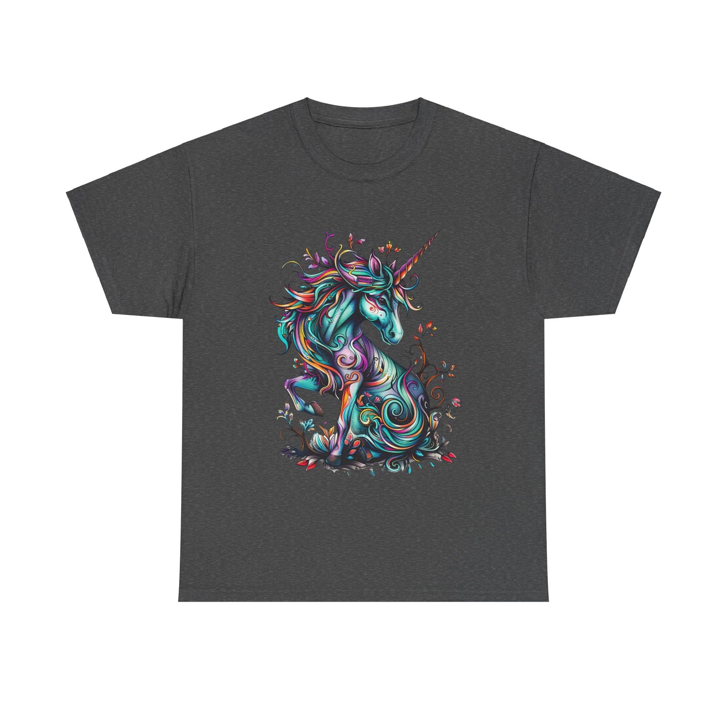 Celtic Unicorn - Unicorn Lovers Graphic Tee Unisex Heavy Cotton Tee T-Shirt