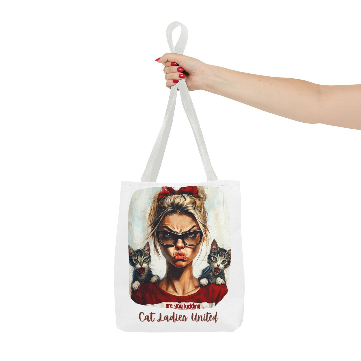 Childless Cat Lady Bag "Cat Ladies United" Childless Cat Lady Tote Bag (AOP)