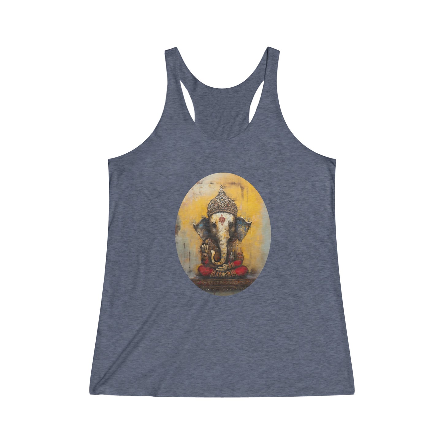 Ganesha, Ganesh, Remover of Obstacles, Women's Yoga  Athletic Racerback Tank Top Shirt