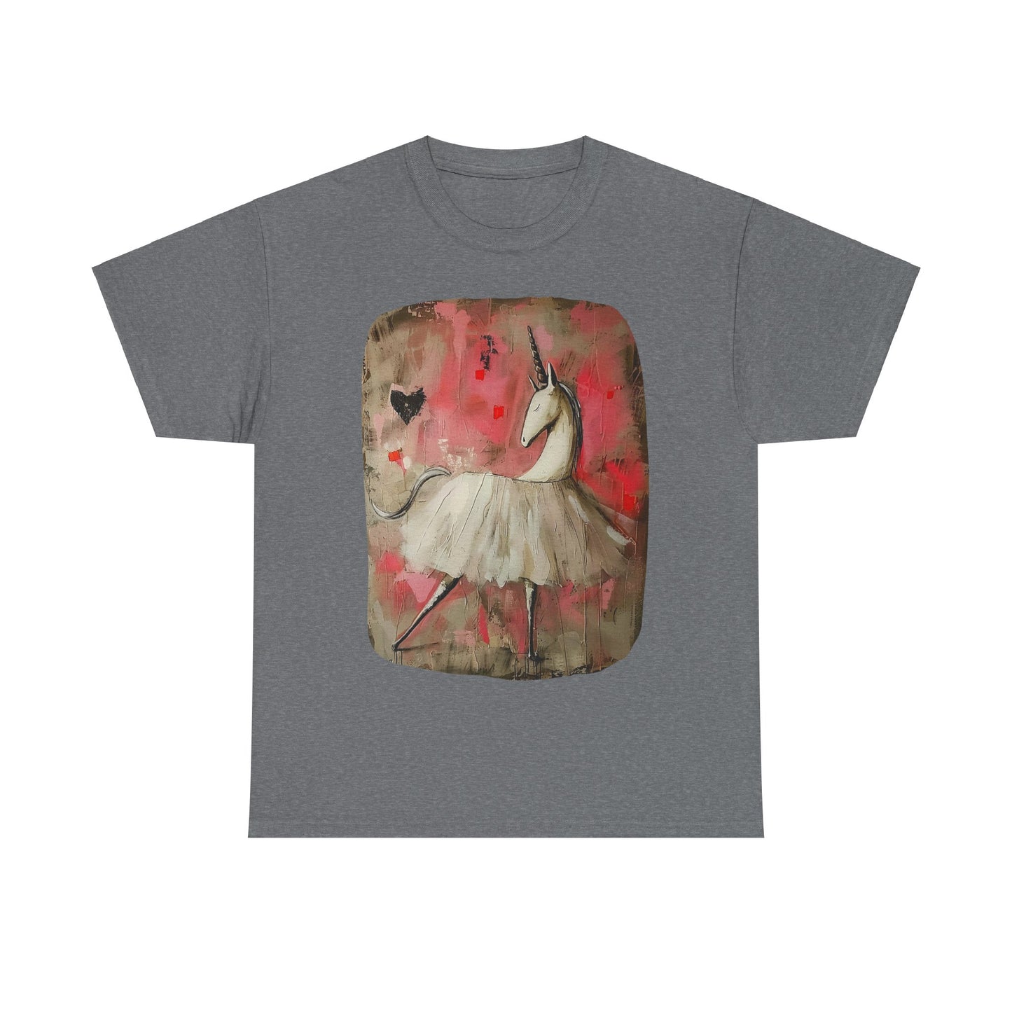 Ballerina Unicorns! Unicorn Lovers Graphic Tee Unisex Heavy Cotton Tee T-Shirt