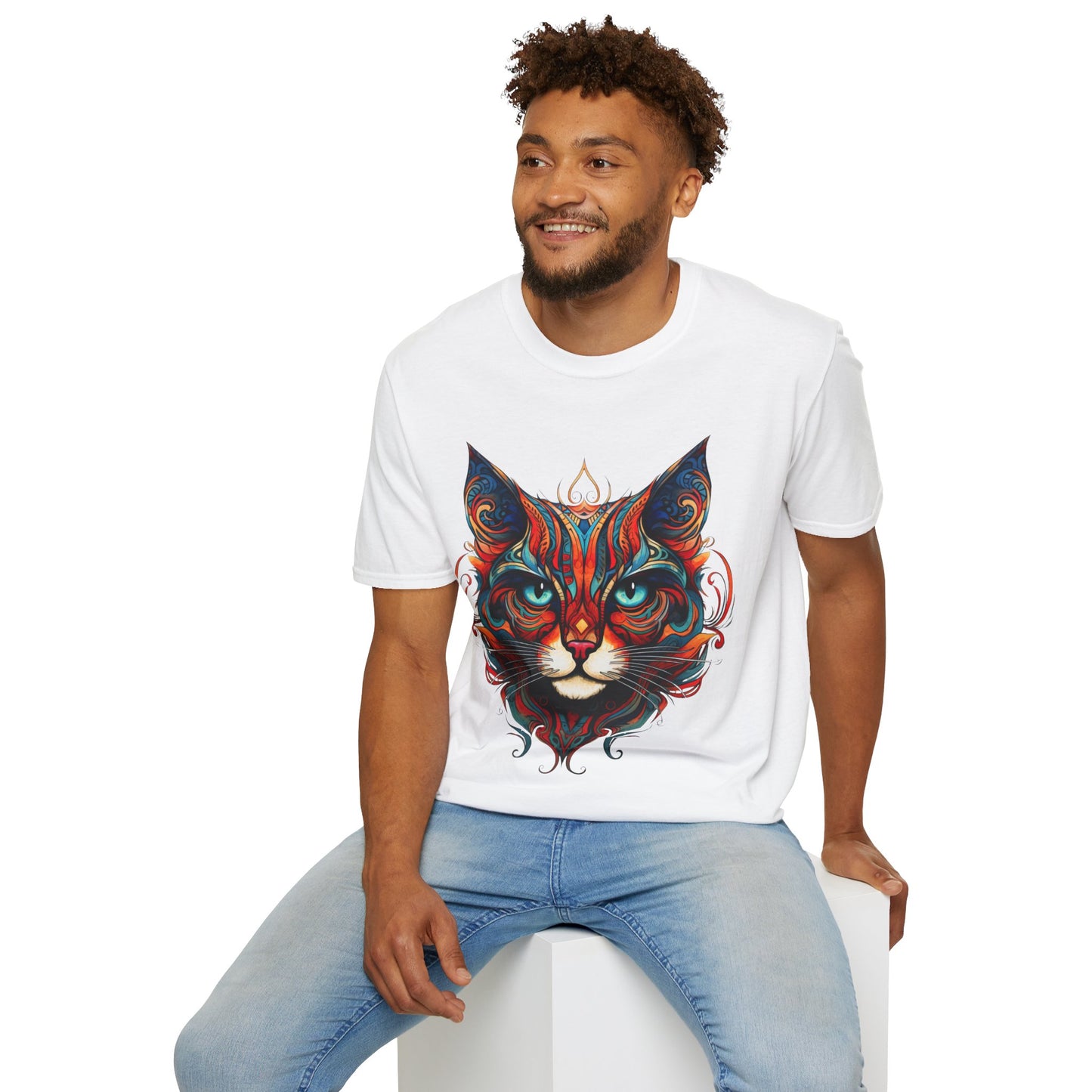 Exotic Tabby Cat Gift, Cat Lover's Shirt, Mens Woman's Unisex Shirt, Softstyle T-Shirt Tee Teeshirt Beautiful Cat Medicine Kitty Cat Shirt