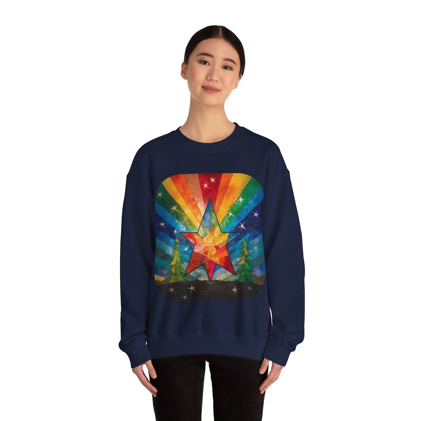 Pride LGBTQ+ Holiday Star, Winter Star, Sweatshirt Gift