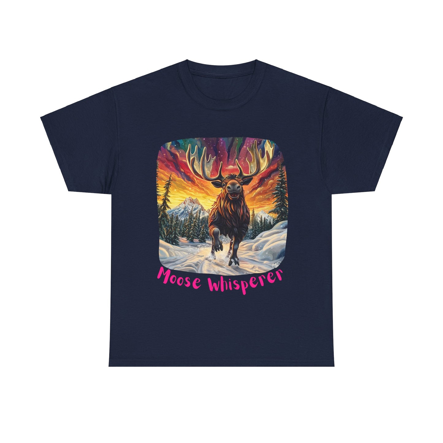 Moose Whisperer  - Moose Lover Unisex Heavy Cotton Tee T-Shirt