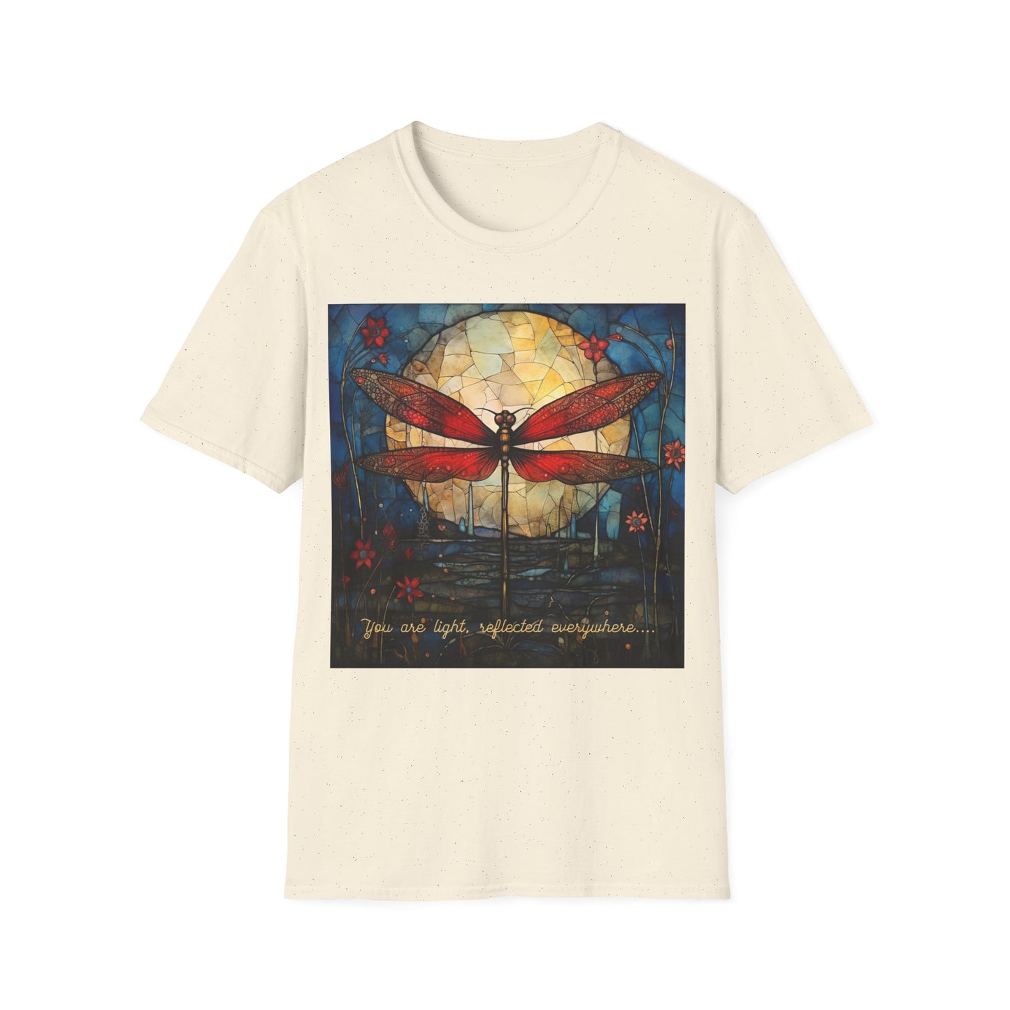 Dragonfly T-shirt - You Are Light, Reflected Everywhere - Dragonflies Shirt, Tee shirt, Unisex Soft Cotton, multiple colors