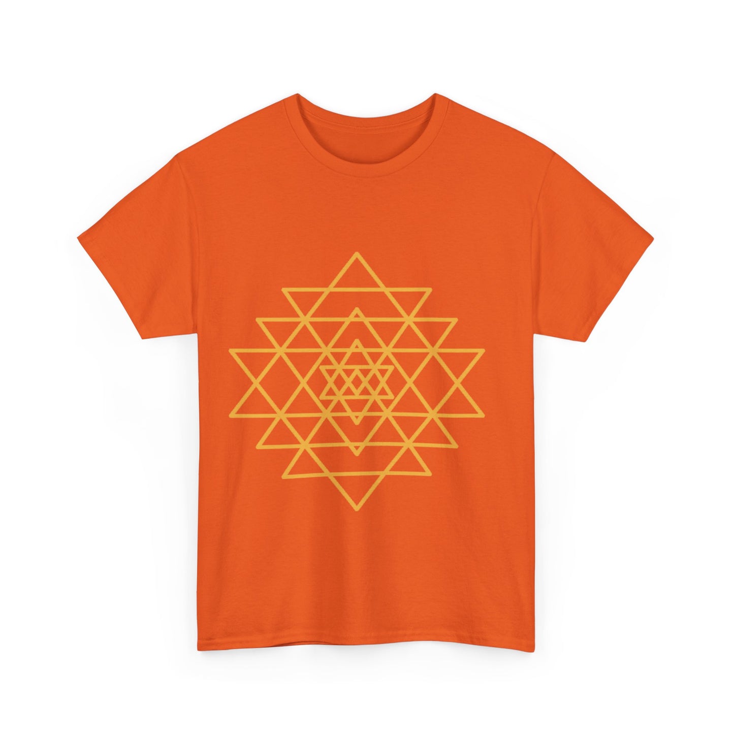 Sacred Geometry Sri Yantra, Shree Yantra, Shri Chakra  Nava Chakra Shirt - Graphic Tee - Yoga, Zen, Hindu Gifts Unisex Heavy Cotton Graphic Tee T-Shirt