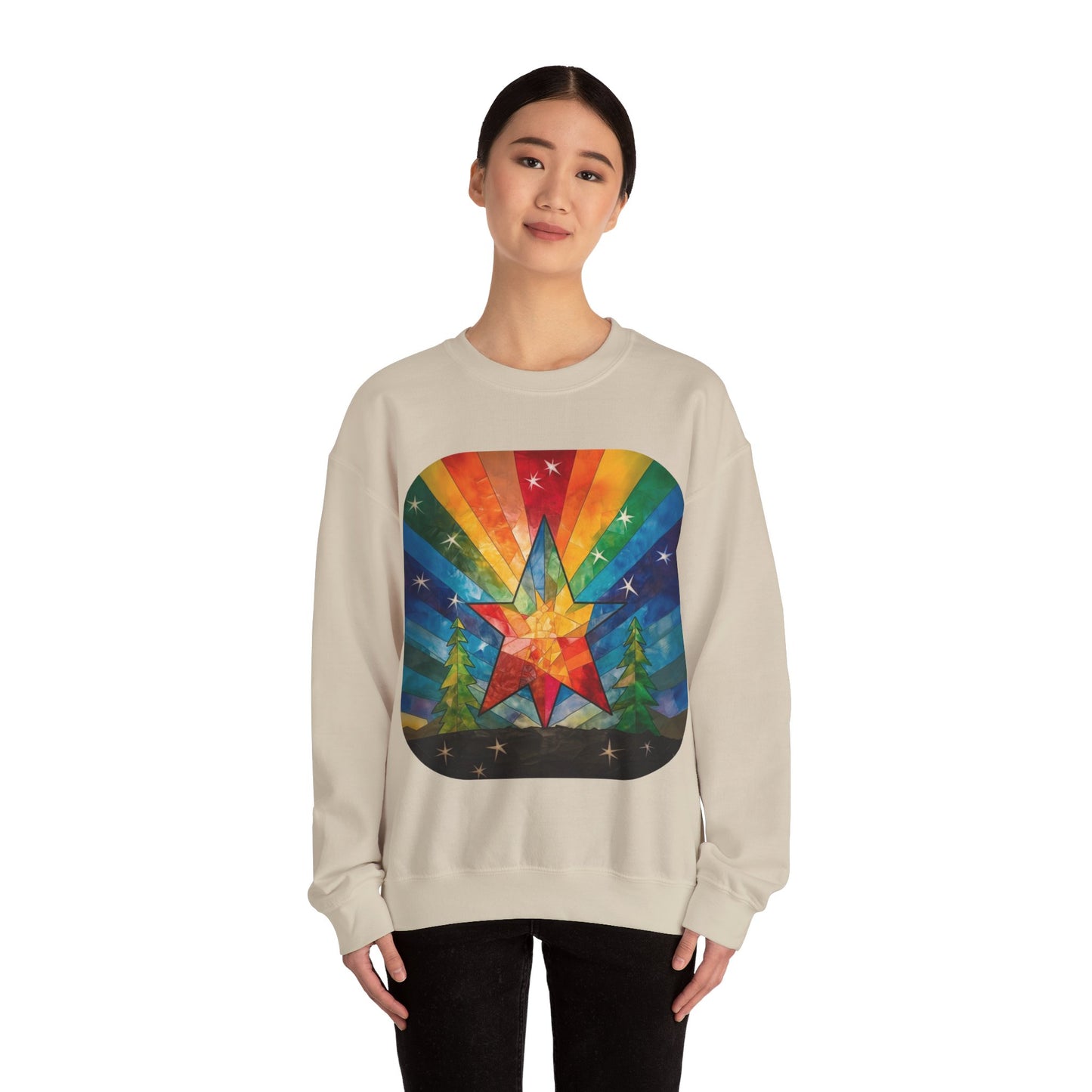 Pride LGBTQ+ Holiday Star, Winter Star, Sweatshirt Gift