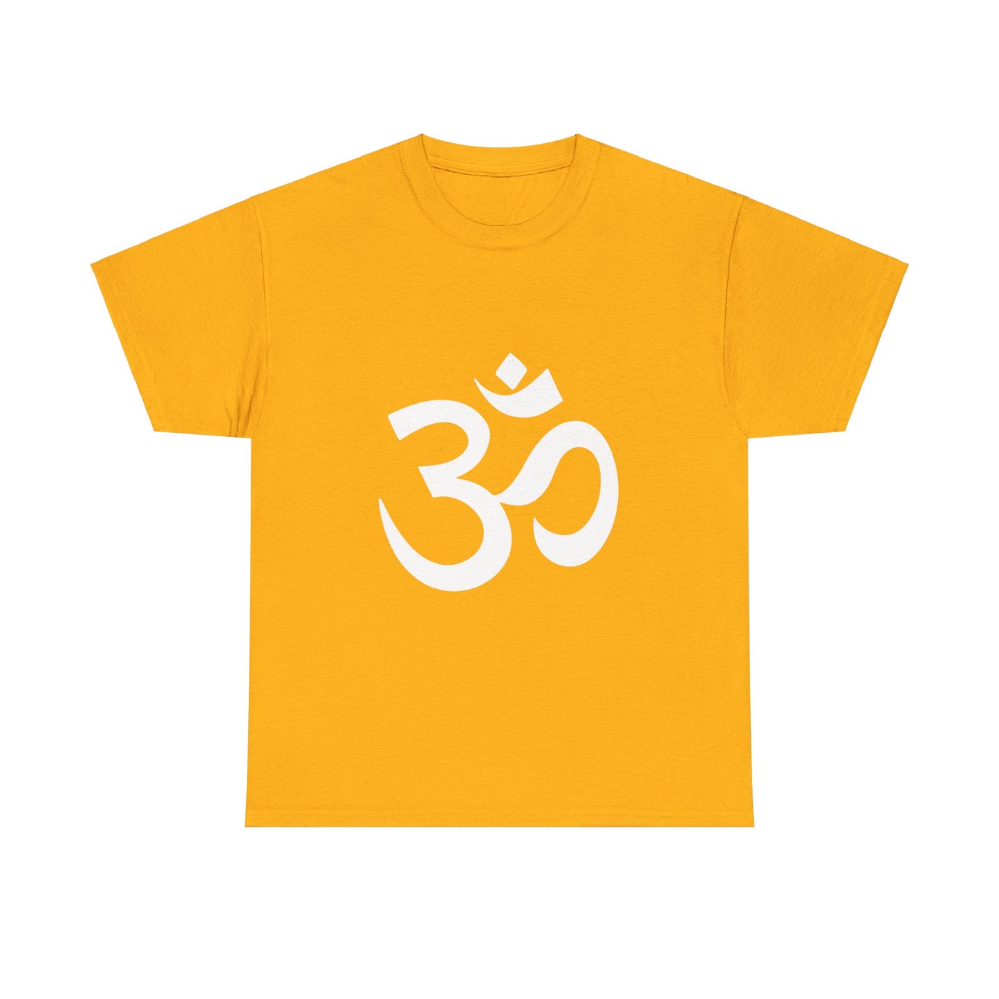 White Graphic, Ohm, OM  Tee shirt, Graphic Tees, Yoga Wear, Zen, Spiritual, Meditation Gifts Unisex Heavy Cotton  Graphic Tee T-Shirt