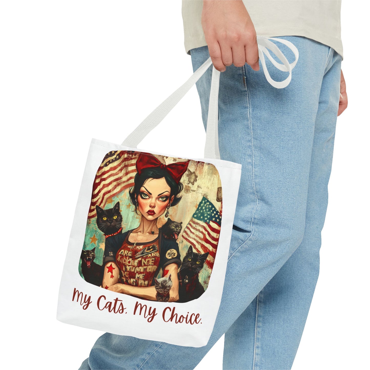 Childless Cat Lady "My Cats, My Choice" -  Childless Cat Lady Tote Bag (AOP)