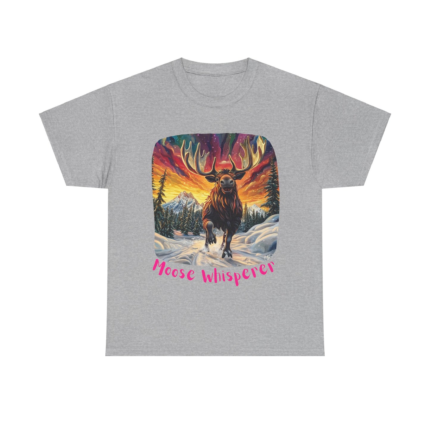 Moose Whisperer  - Moose Lover Unisex Heavy Cotton Tee T-Shirt