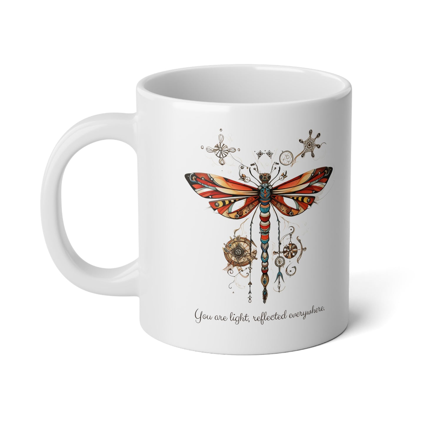 Dragonfly Lovers Gift, Dragon Fly Gift Mug,  Jumbo 20 oz Mug XL Size Mug