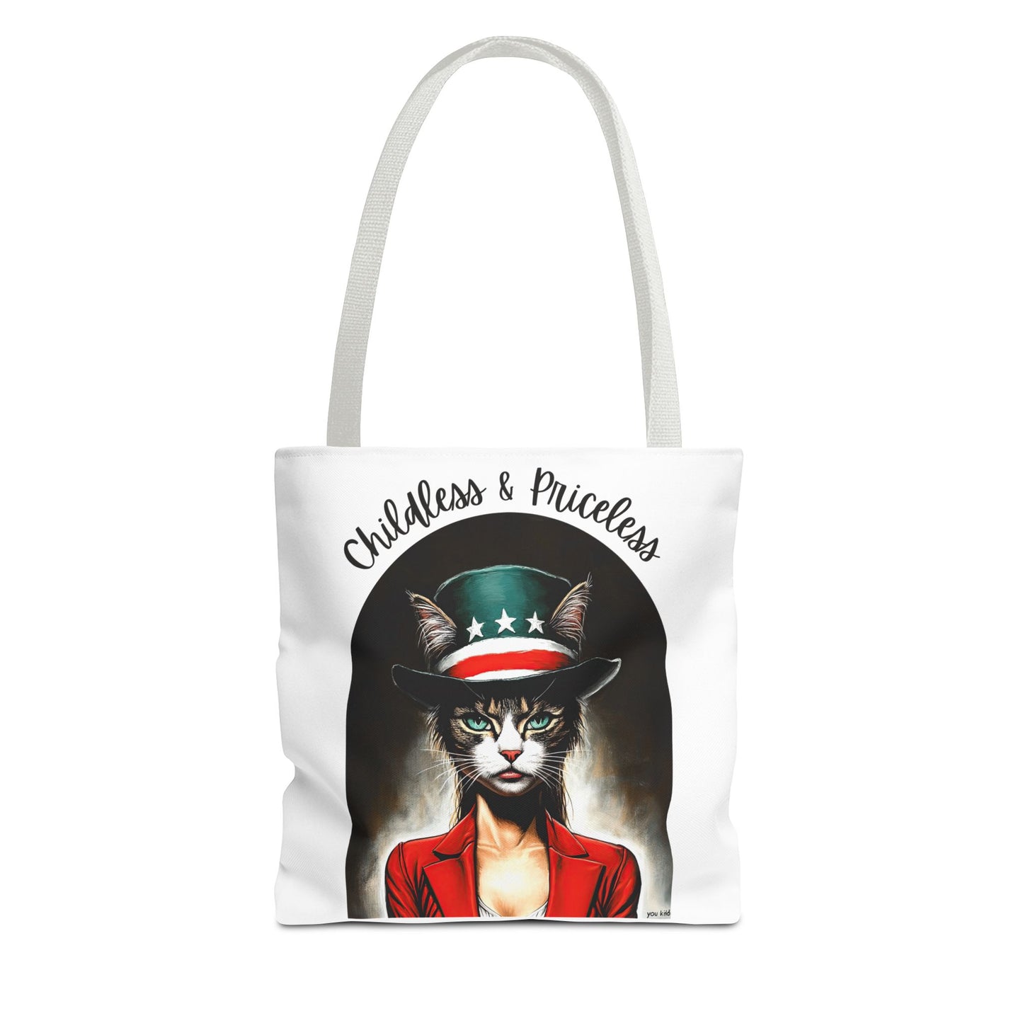Childless and Priceless. Proud Cat, Childless Cat Lady Tote Bag (AOP)