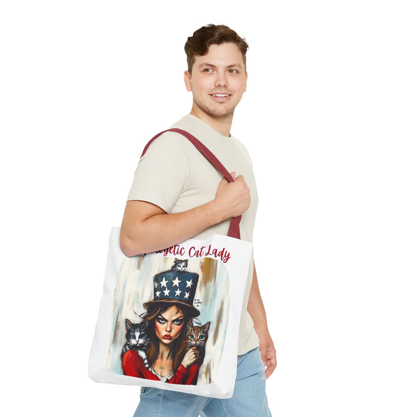 "Unapologetic Cat Lady" Childless Cat Lady Bag  Childless Cat Lady Tote Bag (AOP)