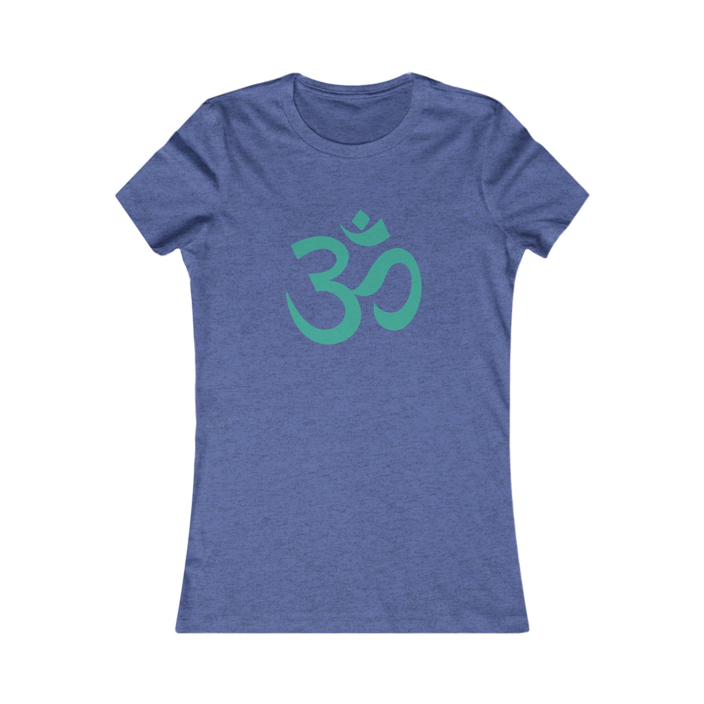 Teal Turquoise Om Ohm Yoga Meditation Shirt, Yoga Tees, Yoga Graphic T-shirt, Ladies Cut Graphic Tees