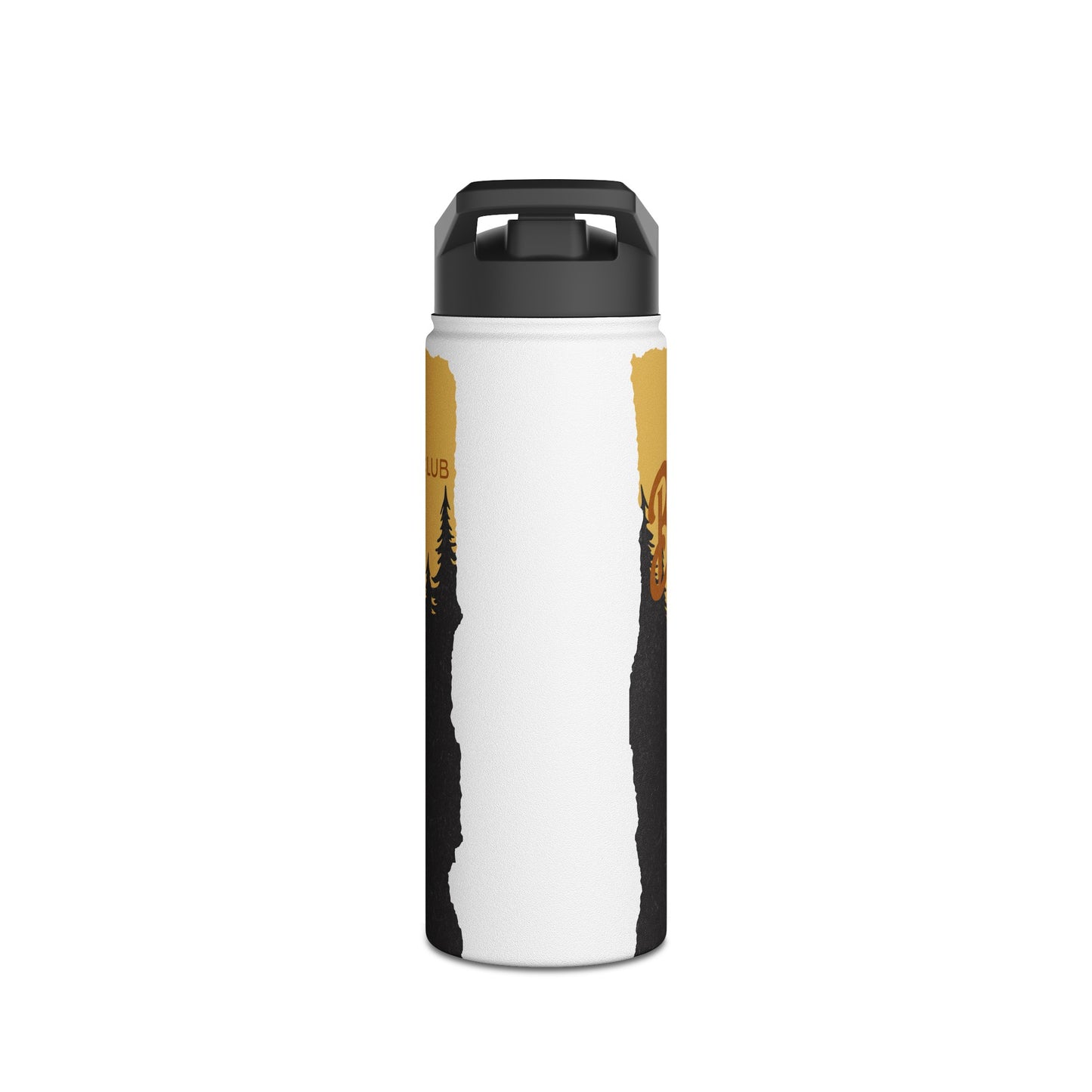 Cycling Bicycle Mountain Bike Cat Bad CatitudeStainless Steel Water Bottle, Standard Lid