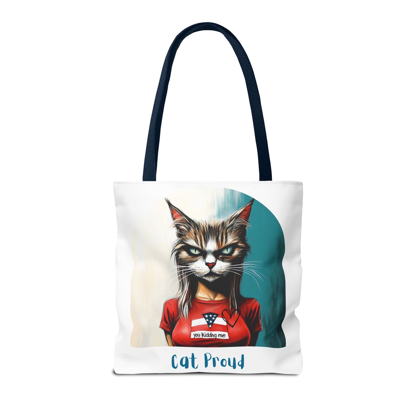 "Cat Proud" Childless Cat Lady Tote Bag (AOP)