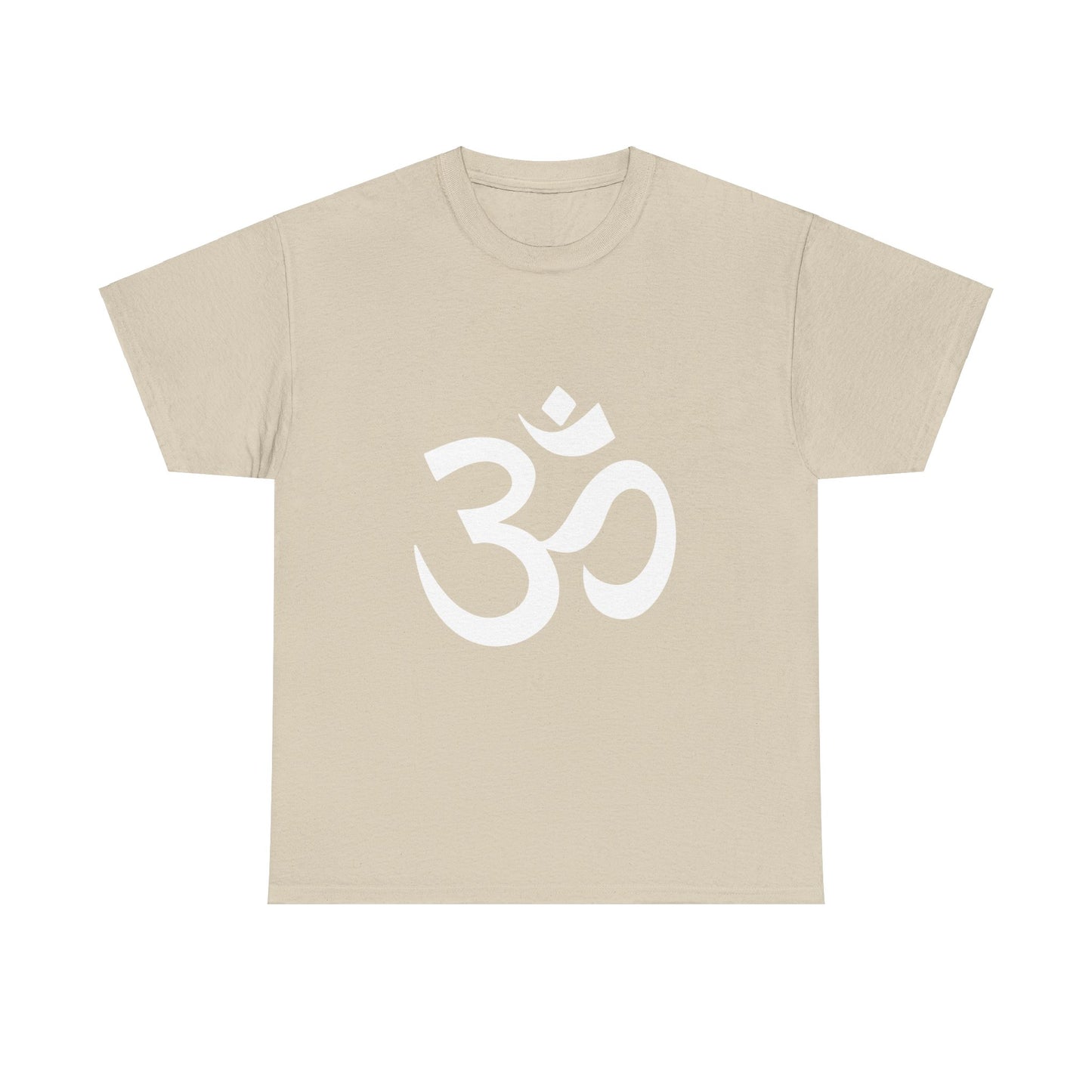 White Graphic, Ohm, OM  Tee shirt, Graphic Tees, Yoga Wear, Zen, Spiritual, Meditation Gifts Unisex Heavy Cotton  Graphic Tee T-Shirt