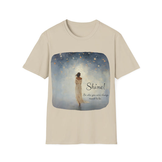 Inspirational Shine! Yoga Meditation Gift Shirt, Christmas Gift, Christmas Shirt, Unisex Shirt, Softstyle T-Shirt Tee Teeshirt