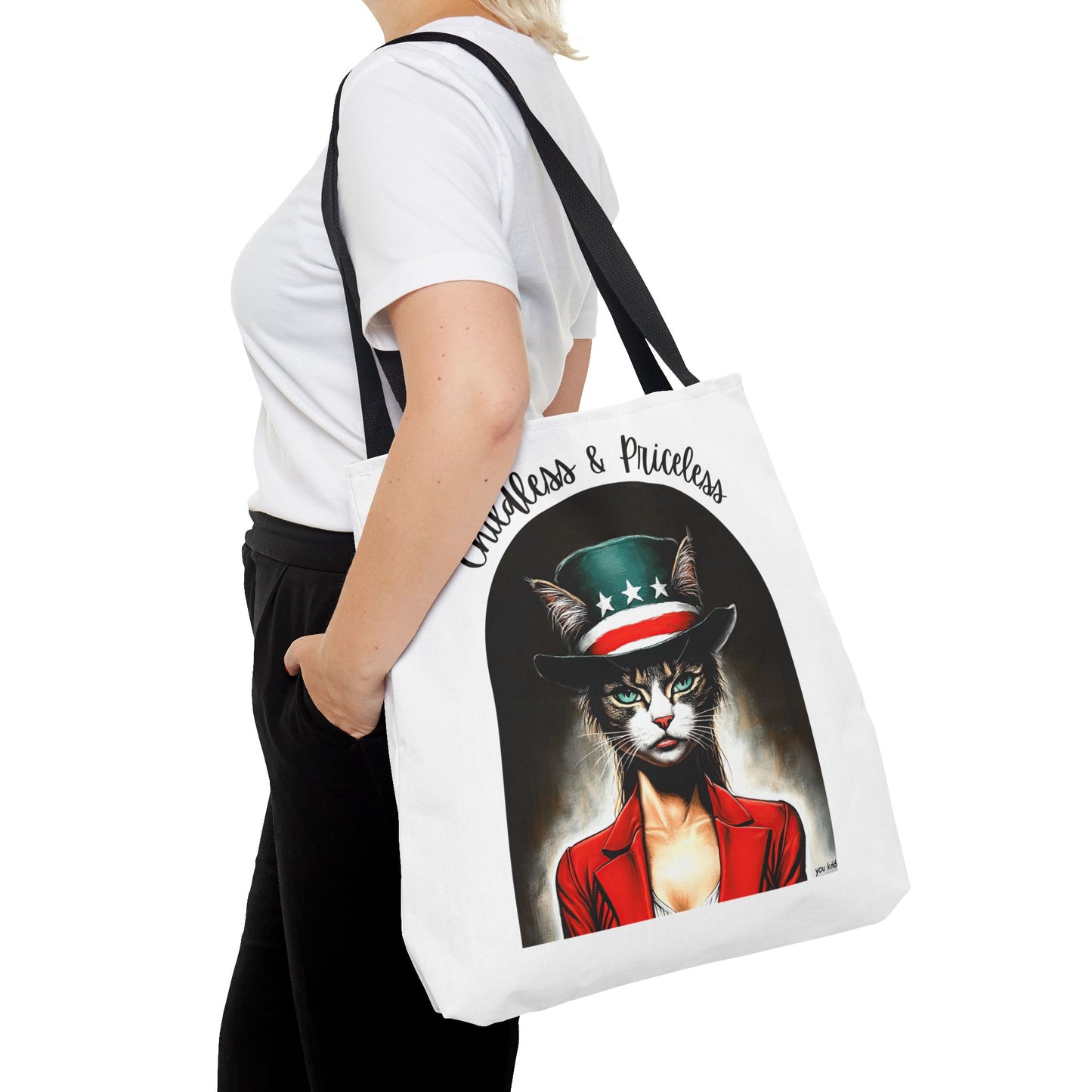 Childless and Priceless. Proud Cat, Childless Cat Lady Tote Bag (AOP)