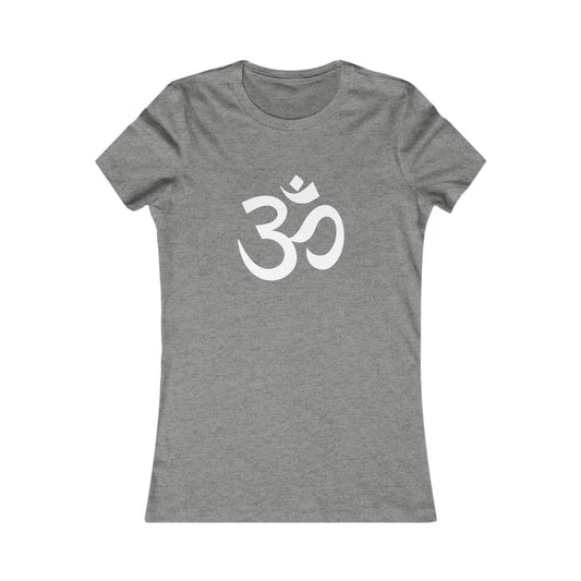 White Graphic Om Ohm Yoga Meditation Shirt, Yoga Tees, Yoga Graphic T-shirt, Ladies Cut Graphic Tees