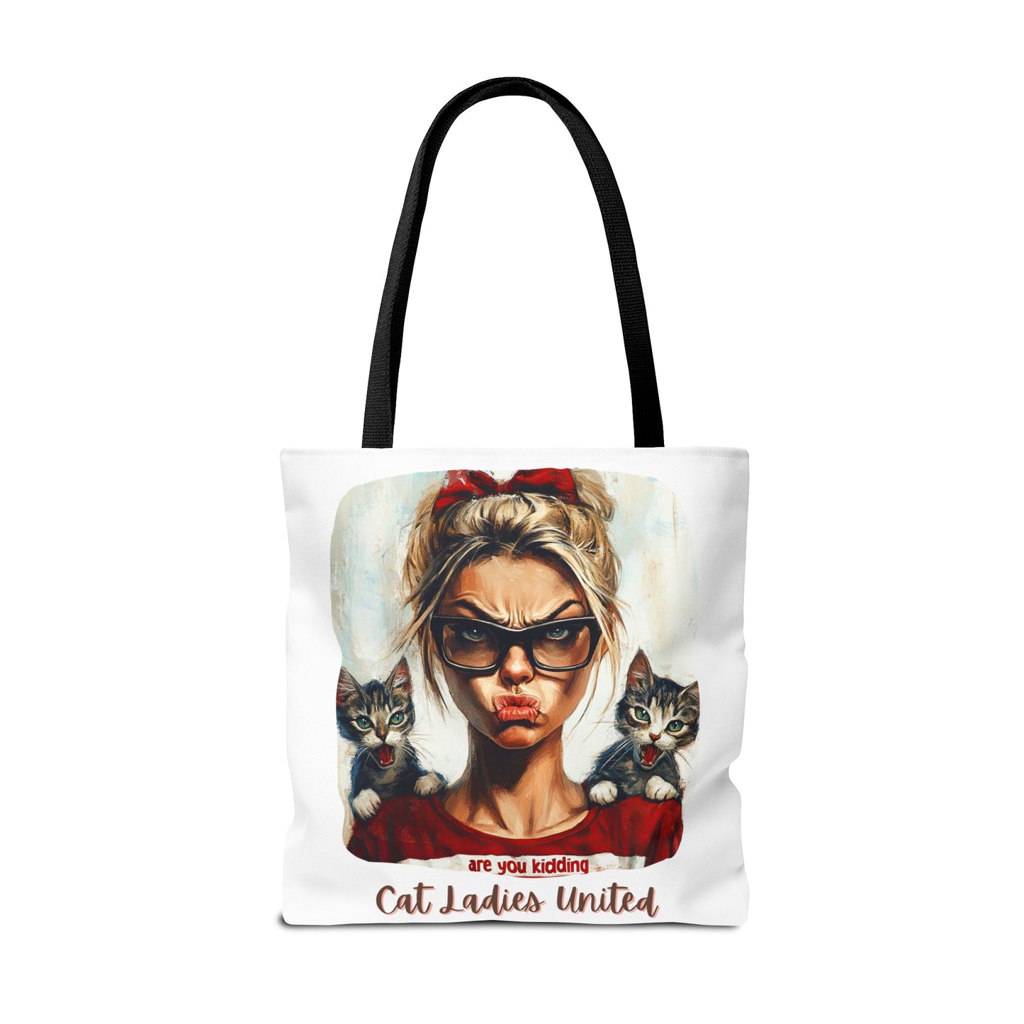 Childless Cat Lady Bag "Cat Ladies United" Childless Cat Lady Tote Bag (AOP)