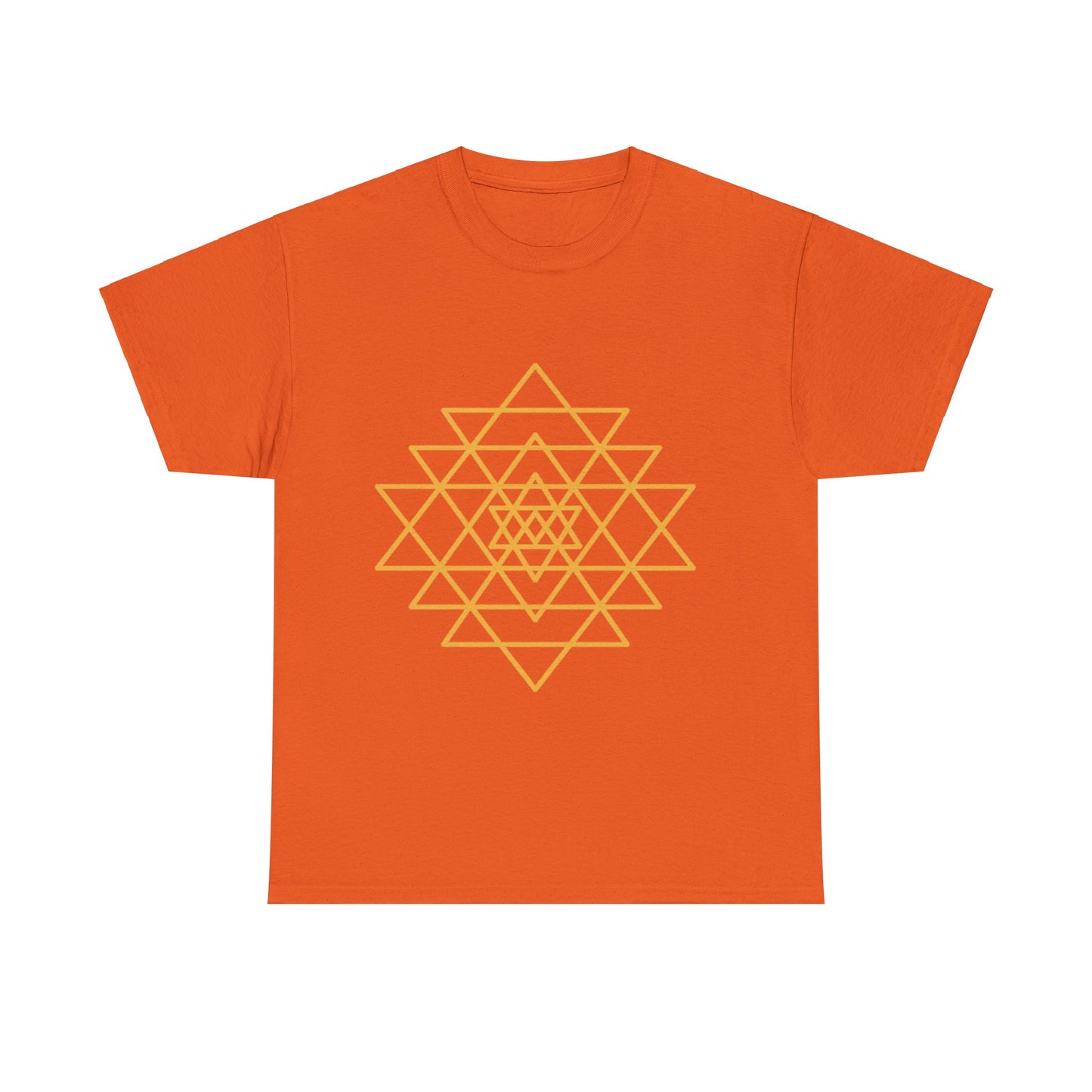 Sacred Geometry Sri Yantra, Shree Yantra, Shri Chakra  Nava Chakra Shirt - Graphic Tee - Yoga, Zen, Hindu Gifts Unisex Heavy Cotton Graphic Tee T-Shirt