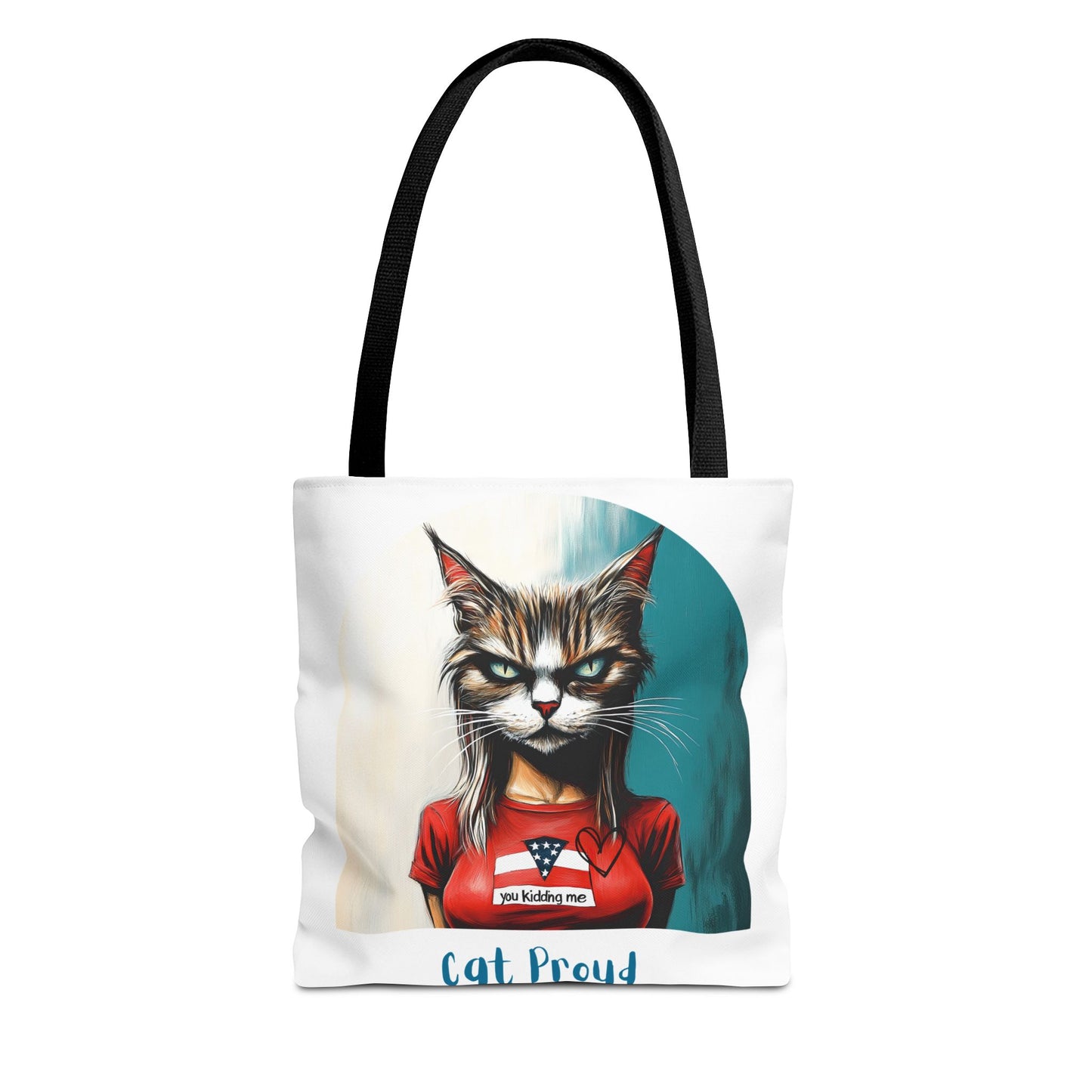 "Cat Proud" Childless Cat Lady Tote Bag (AOP)